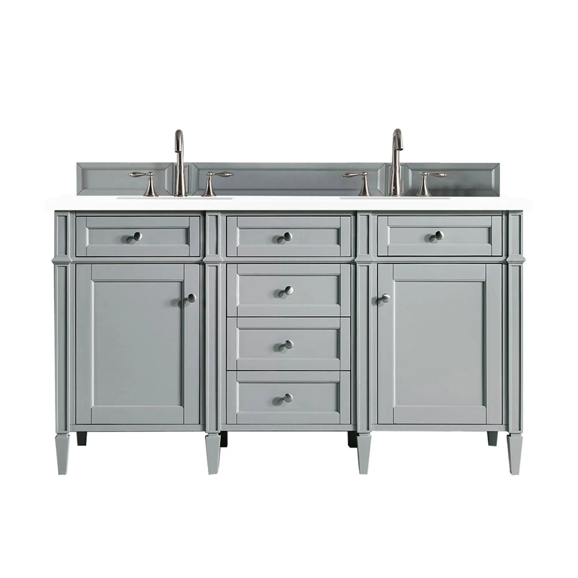 James Martin Brittany 60" Double Vanity Set - Urban Gray by James Martin Vanities