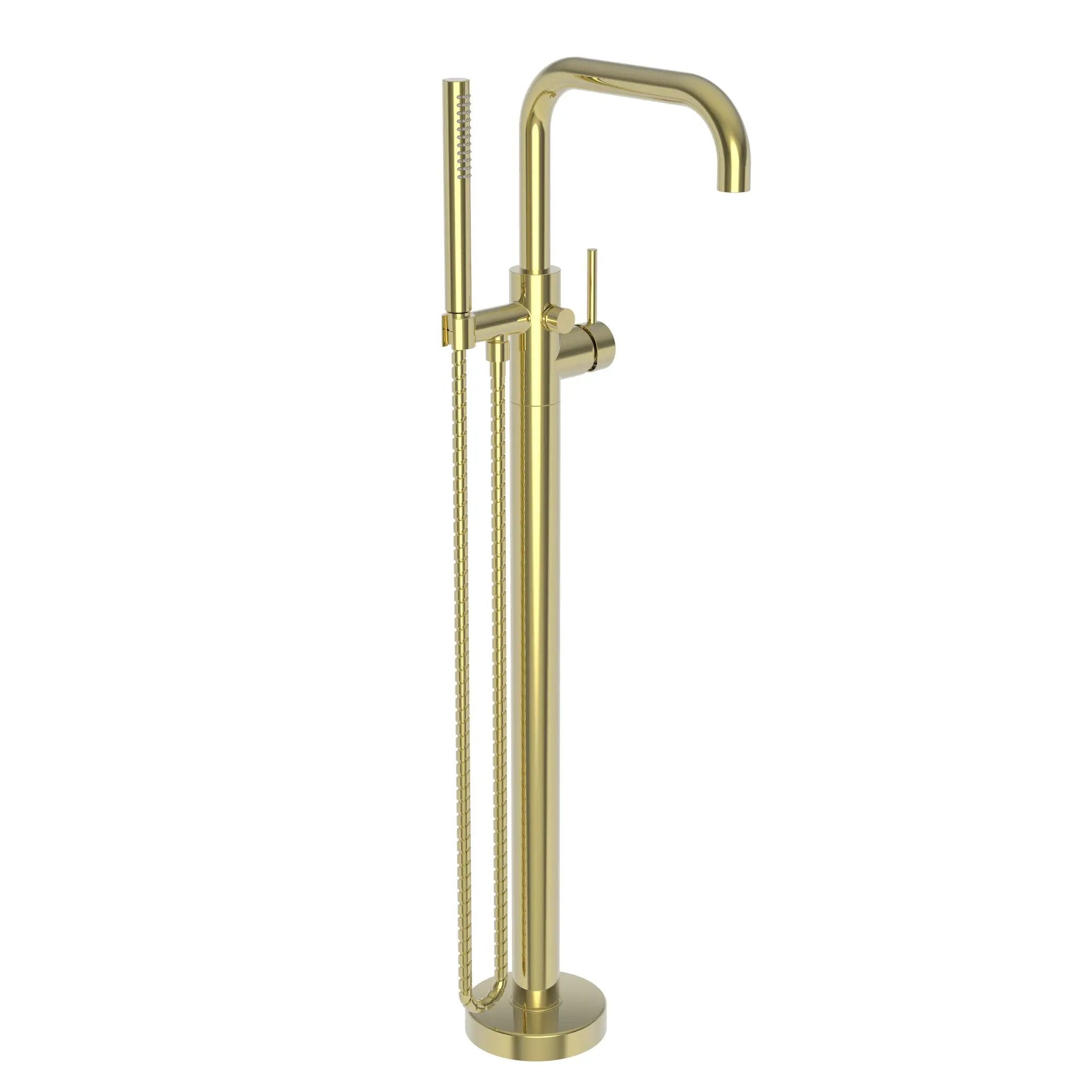 Newport Brass East Square Exposed Tub and Hand Shower Set - Free Standing by Newport Brass