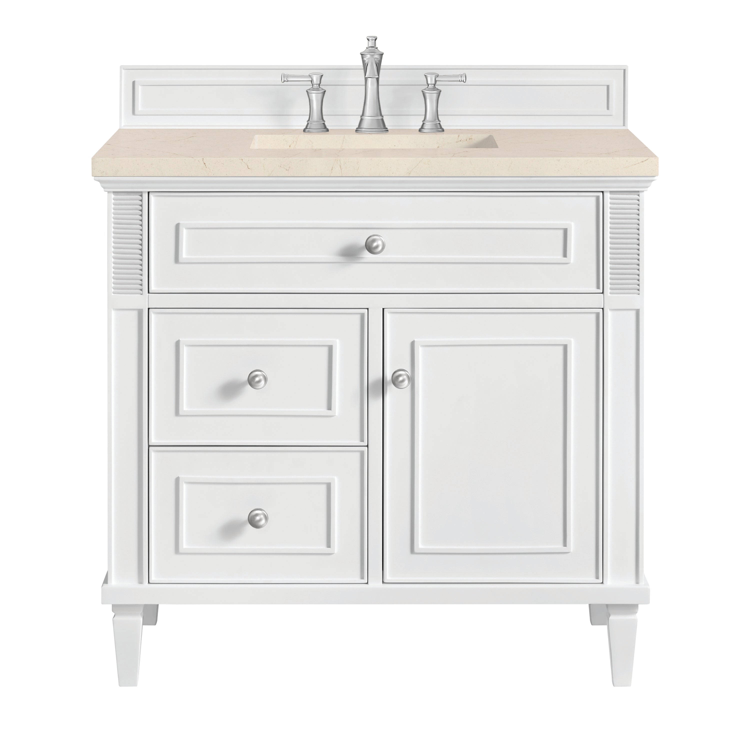 James Martin Vanities Lorelai 36" Single Vanity - Bright White