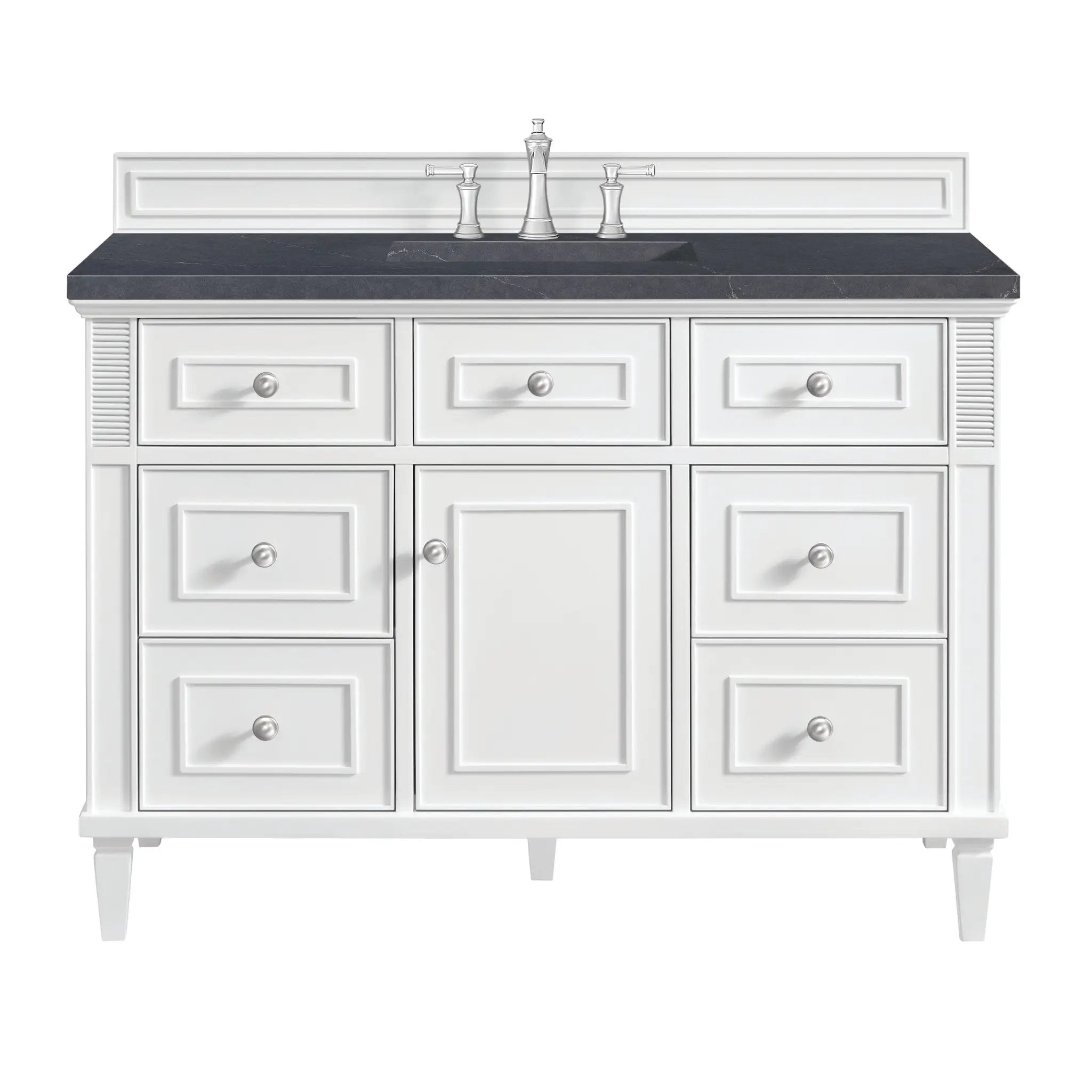 James Martin Lorelai 48" Single Vanity Set - Bright White by James Martin Vanities