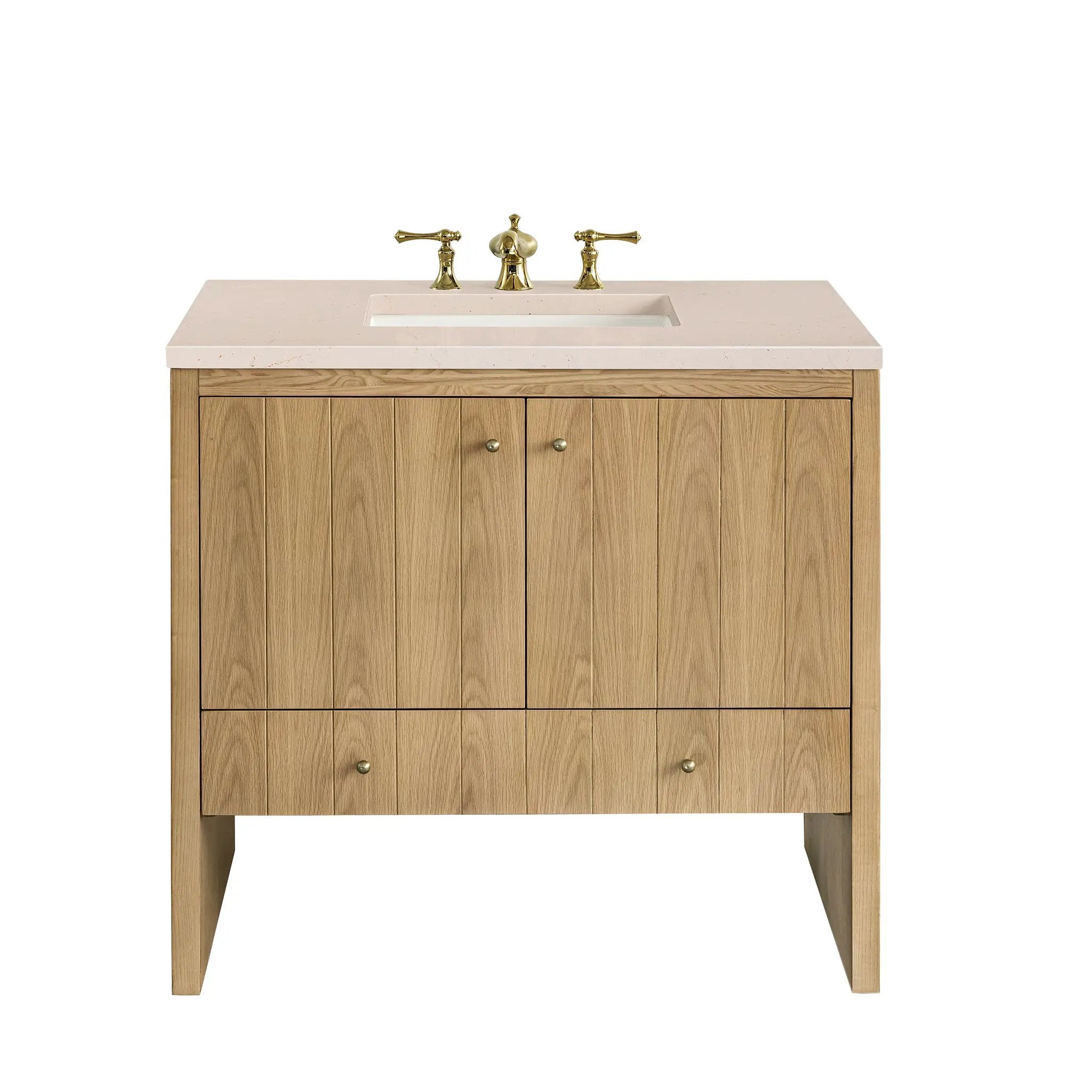 James Martin Hudson 36" Single Vanity Set - Light Natural Oak by James Martin Vanities