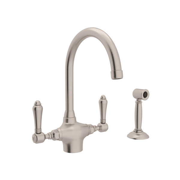 Rohl San Julio Two Handle Kitchen Faucet with Side Spray