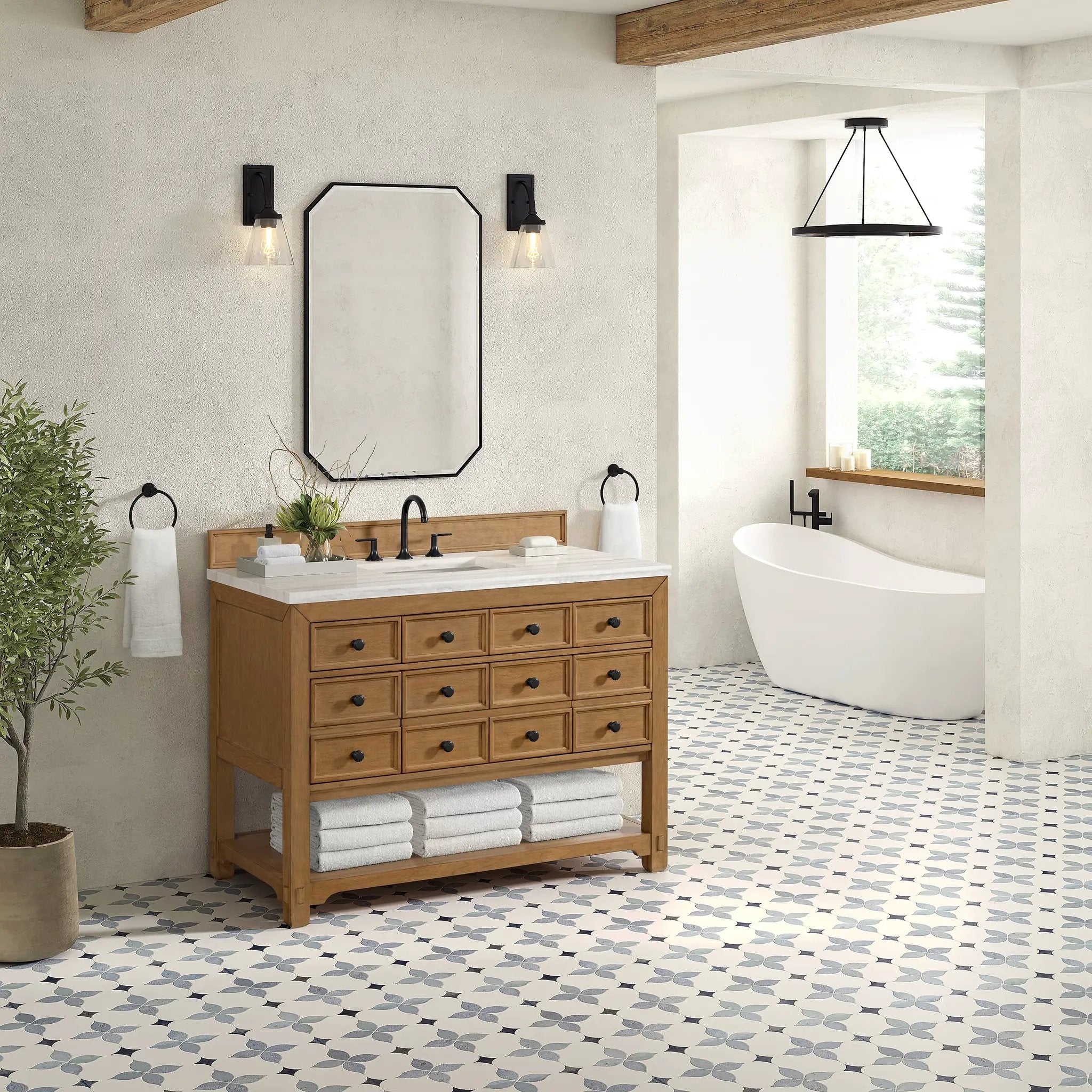 amber birch vanity