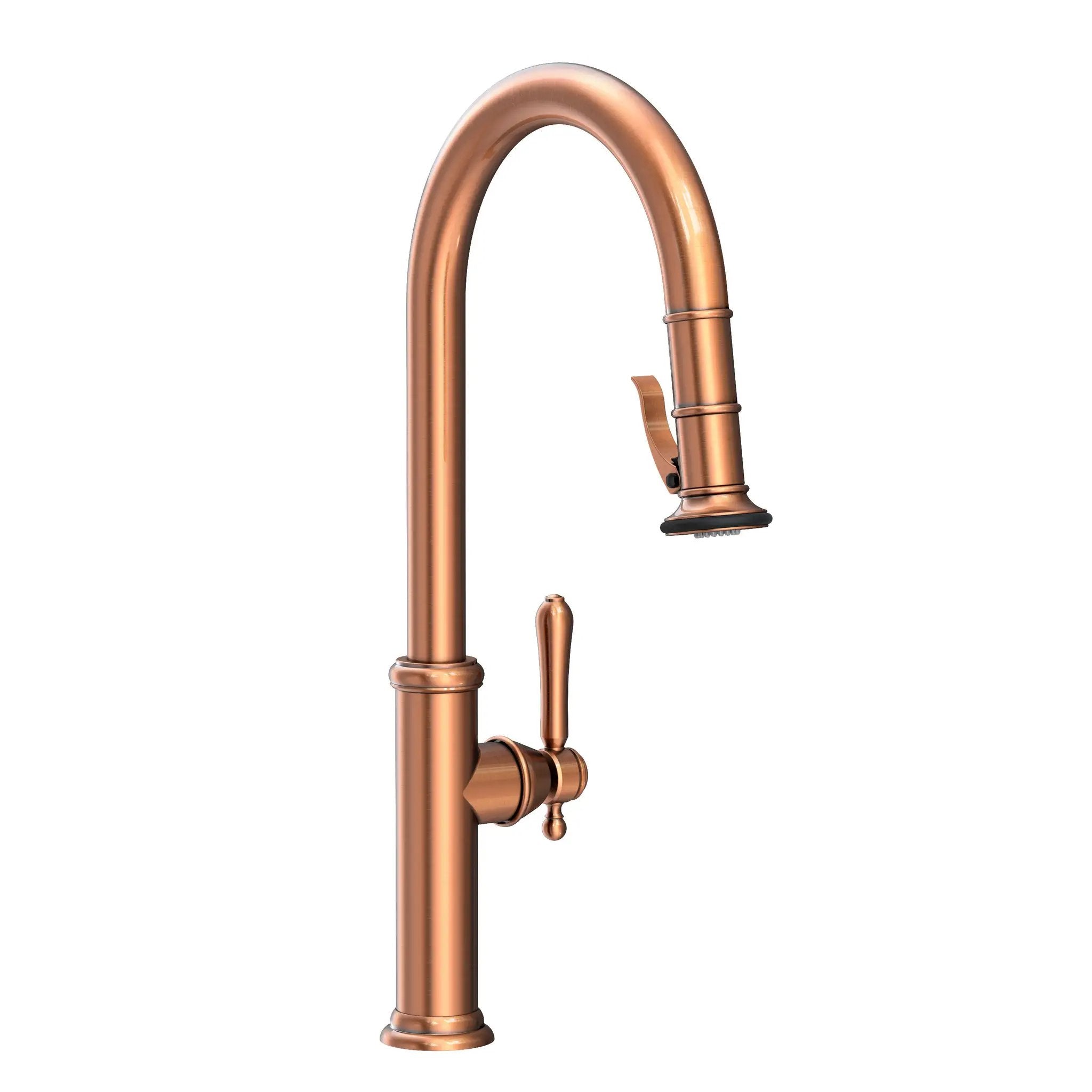 Newport Brass Chesterfield Pull-Down Kitchen Faucet with Lever Controled Spray by Newport Brass