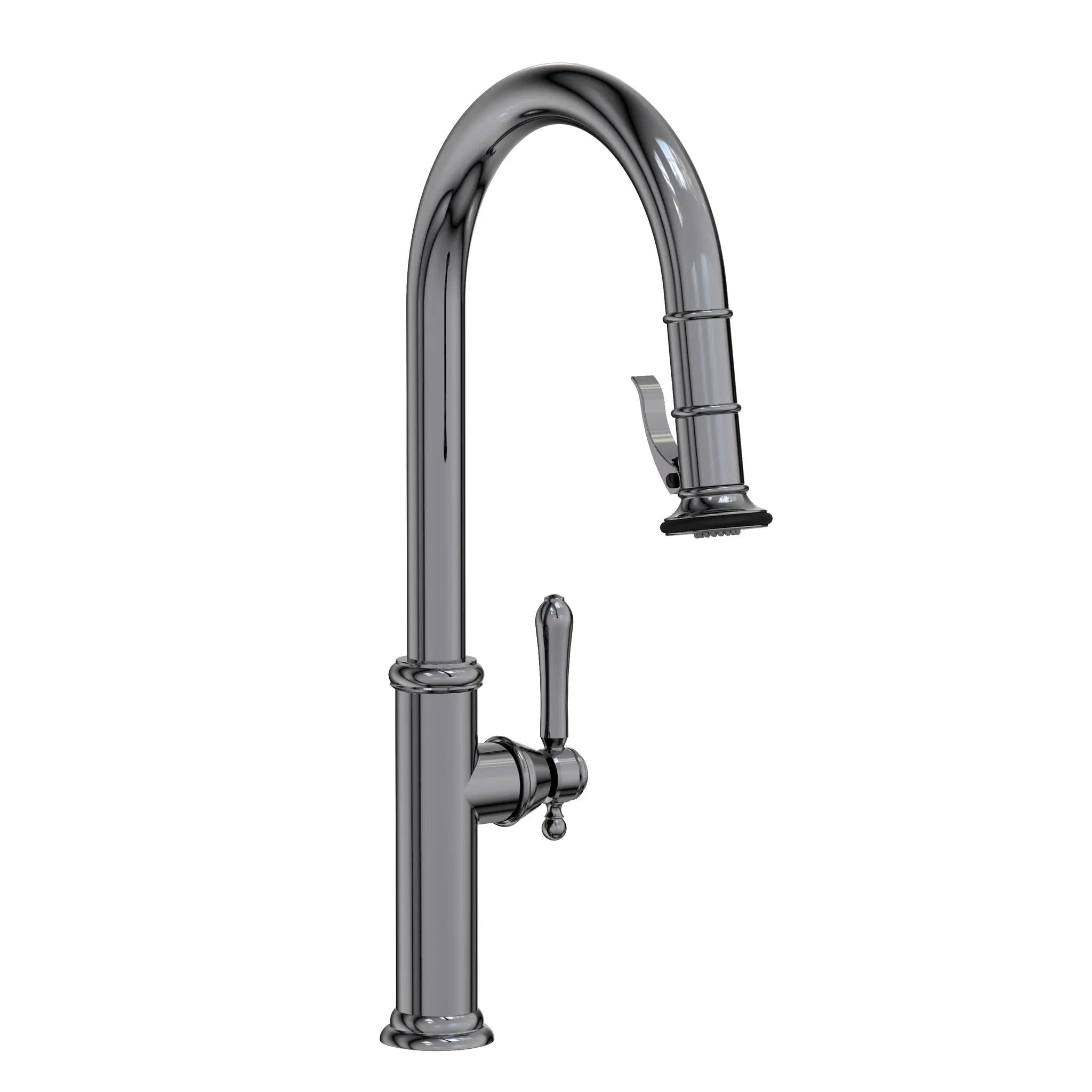 Newport Brass Chesterfield Pull-Down Kitchen Faucet with Lever Controled Spray by Newport Brass
