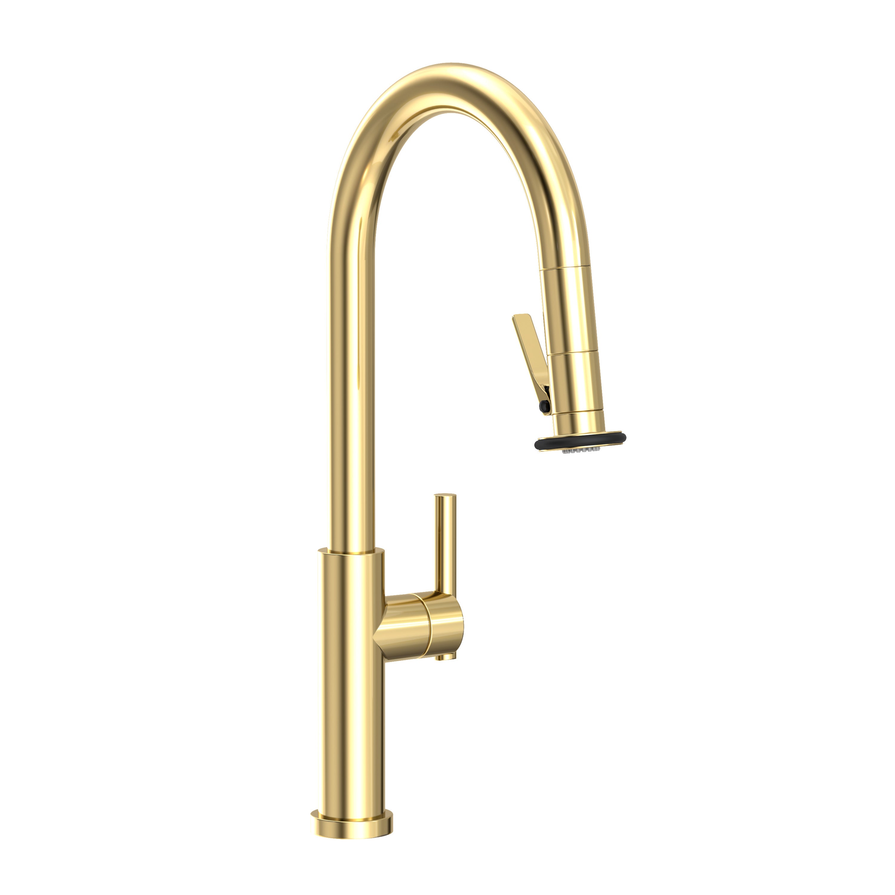 Newport Brass East Linear Pull-Down Kitchen Faucet with Lever Controled Spray