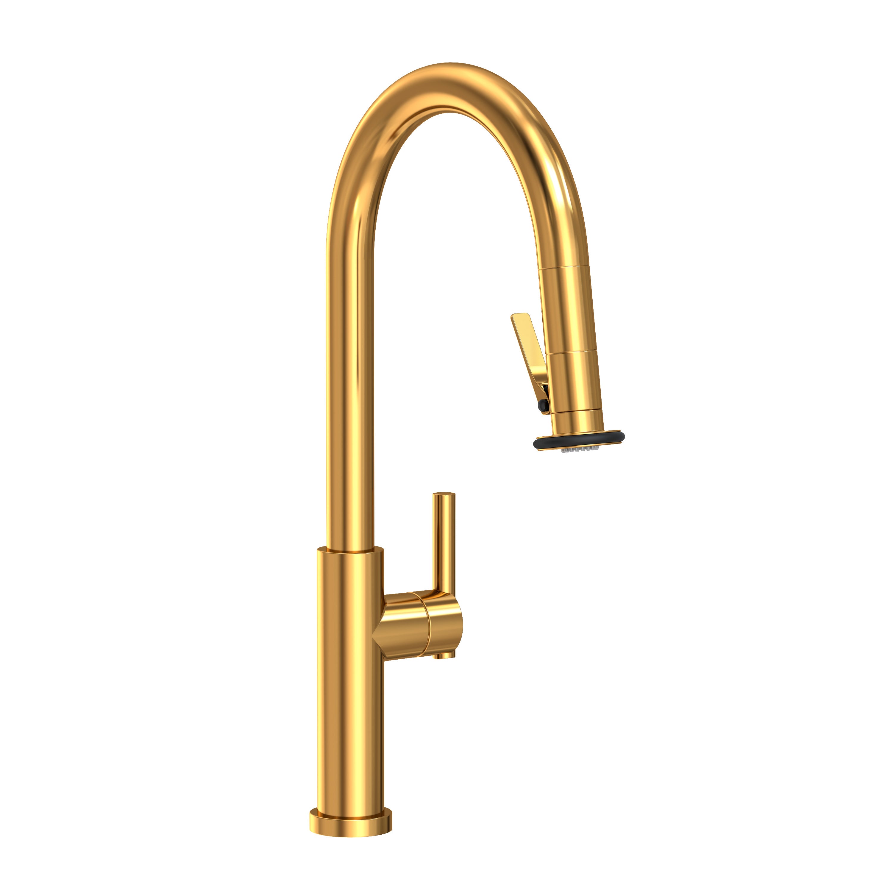 Newport Brass East Linear Pull-Down Kitchen Faucet with Lever Controled Spray