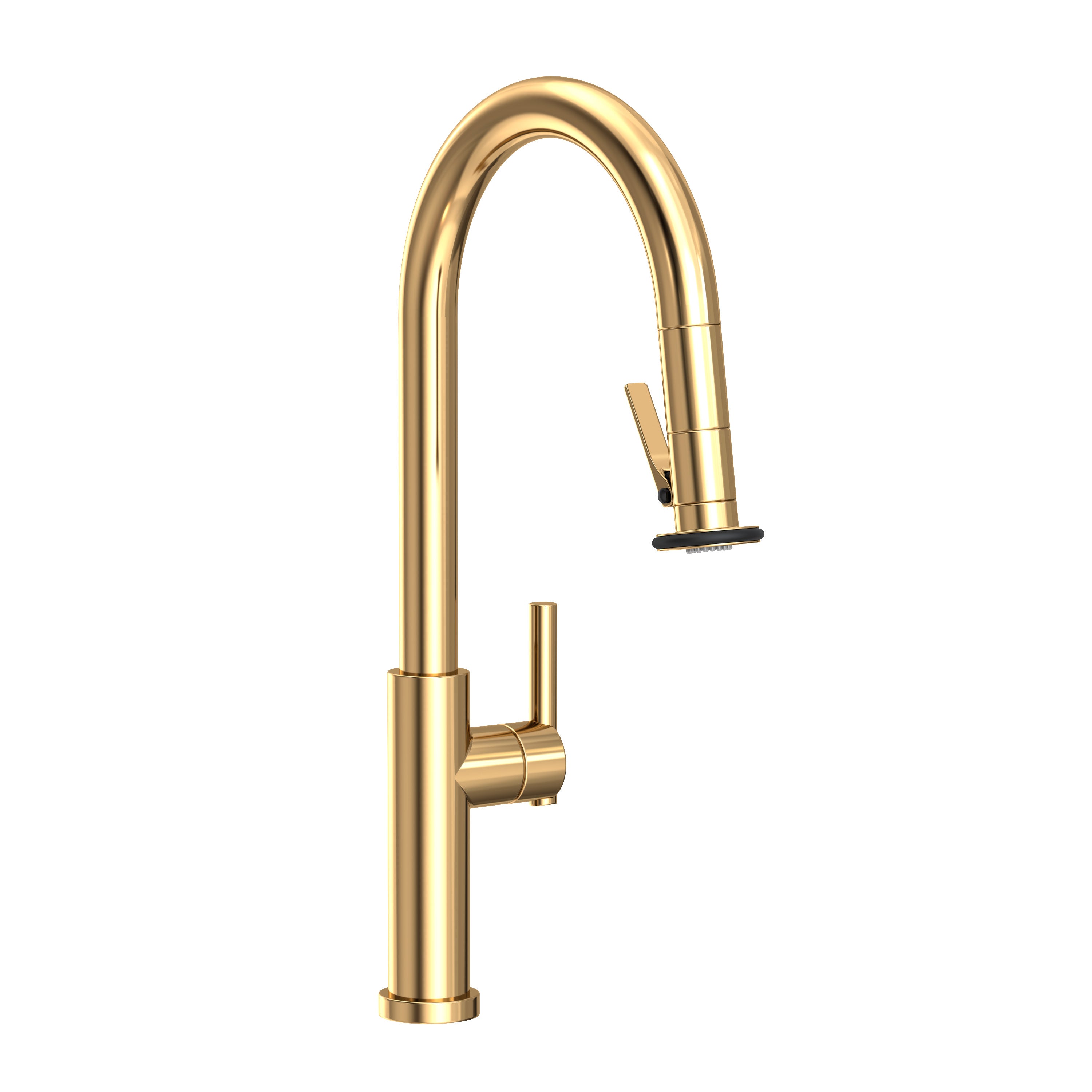 Newport Brass East Linear Pull-Down Kitchen Faucet with Lever Controled Spray