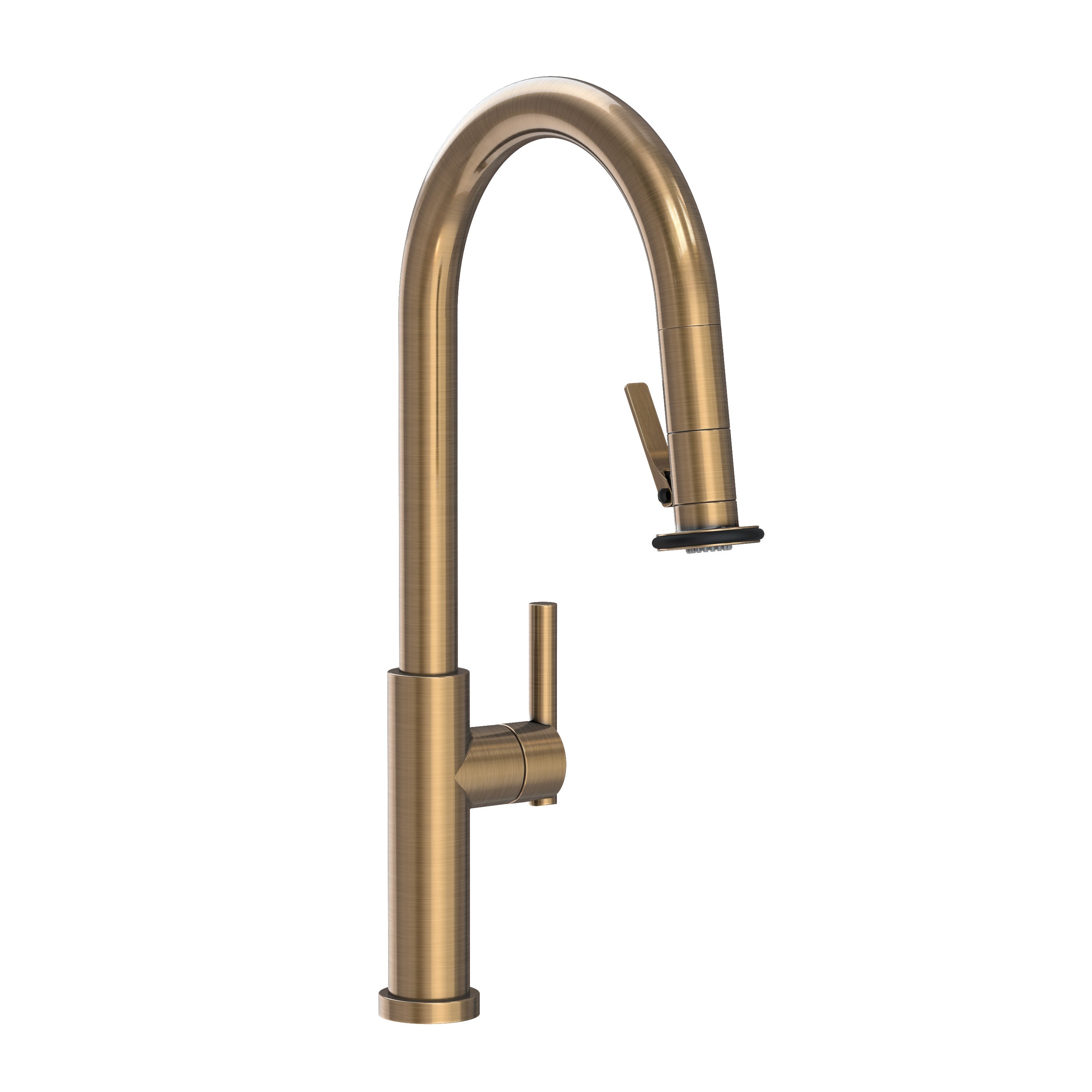 Newport Brass East Linear Pull-Down Kitchen Faucet with Lever Controled Spray