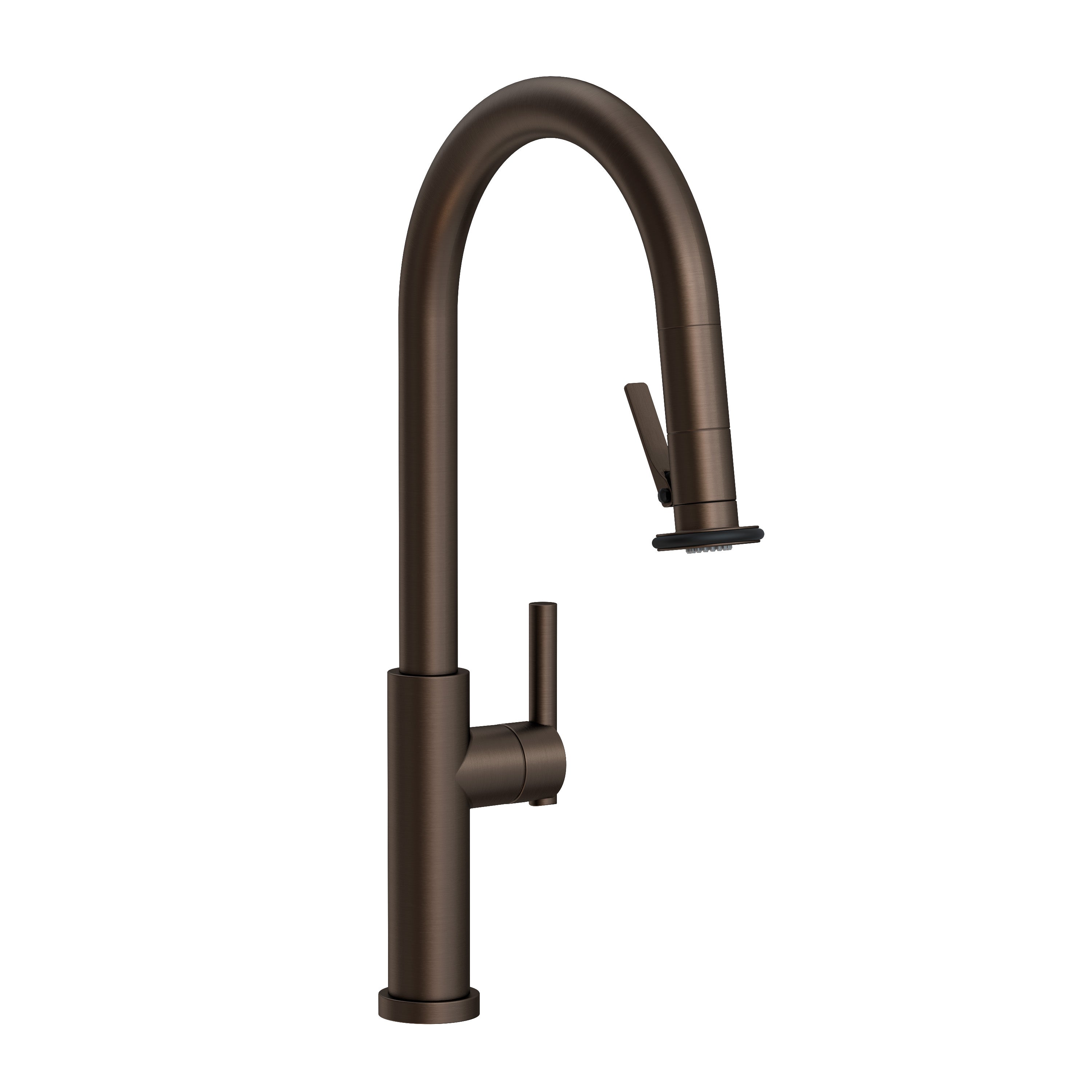 Newport Brass East Linear Pull-Down Kitchen Faucet with Lever Controled Spray