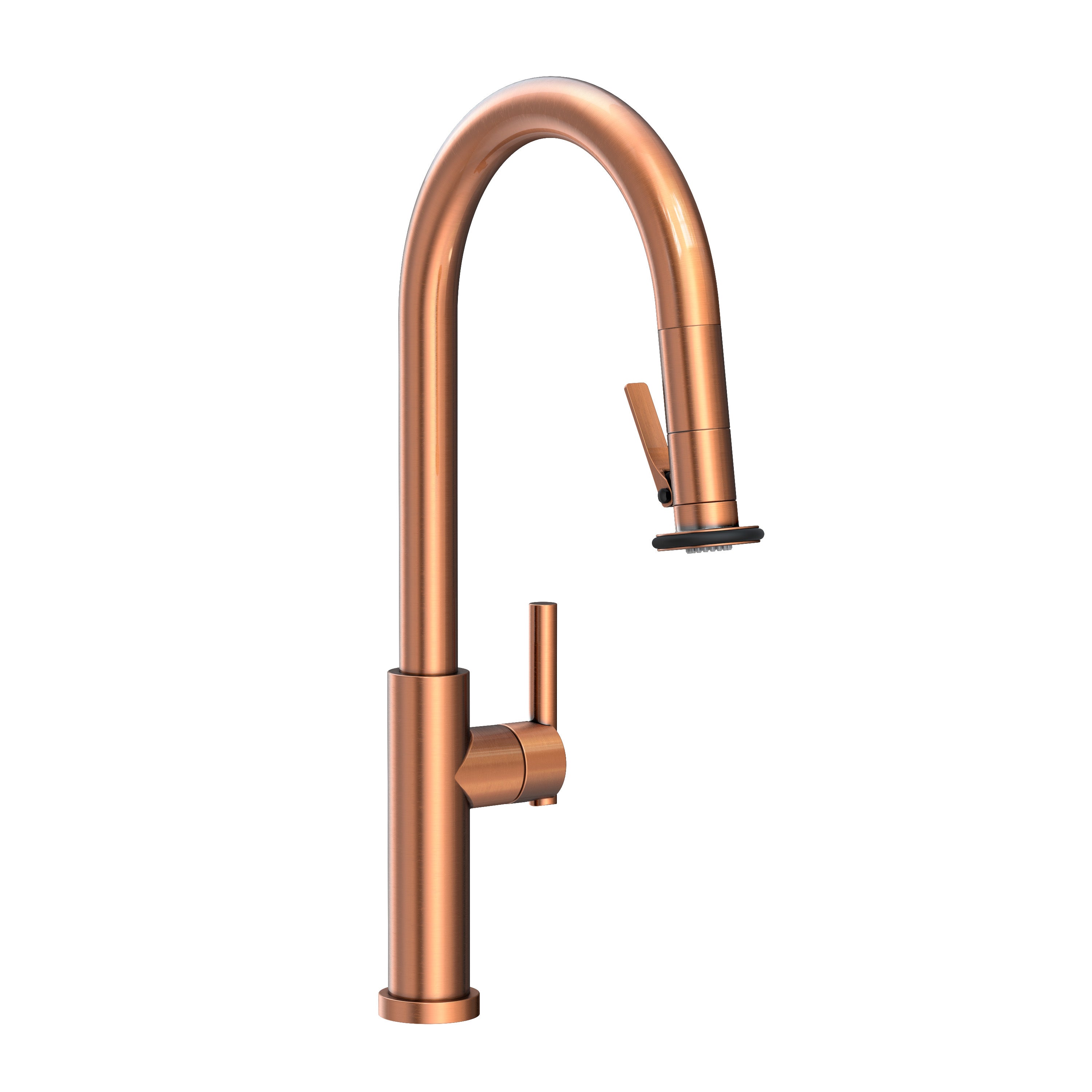 Newport Brass East Linear Pull-Down Kitchen Faucet with Lever Controled Spray