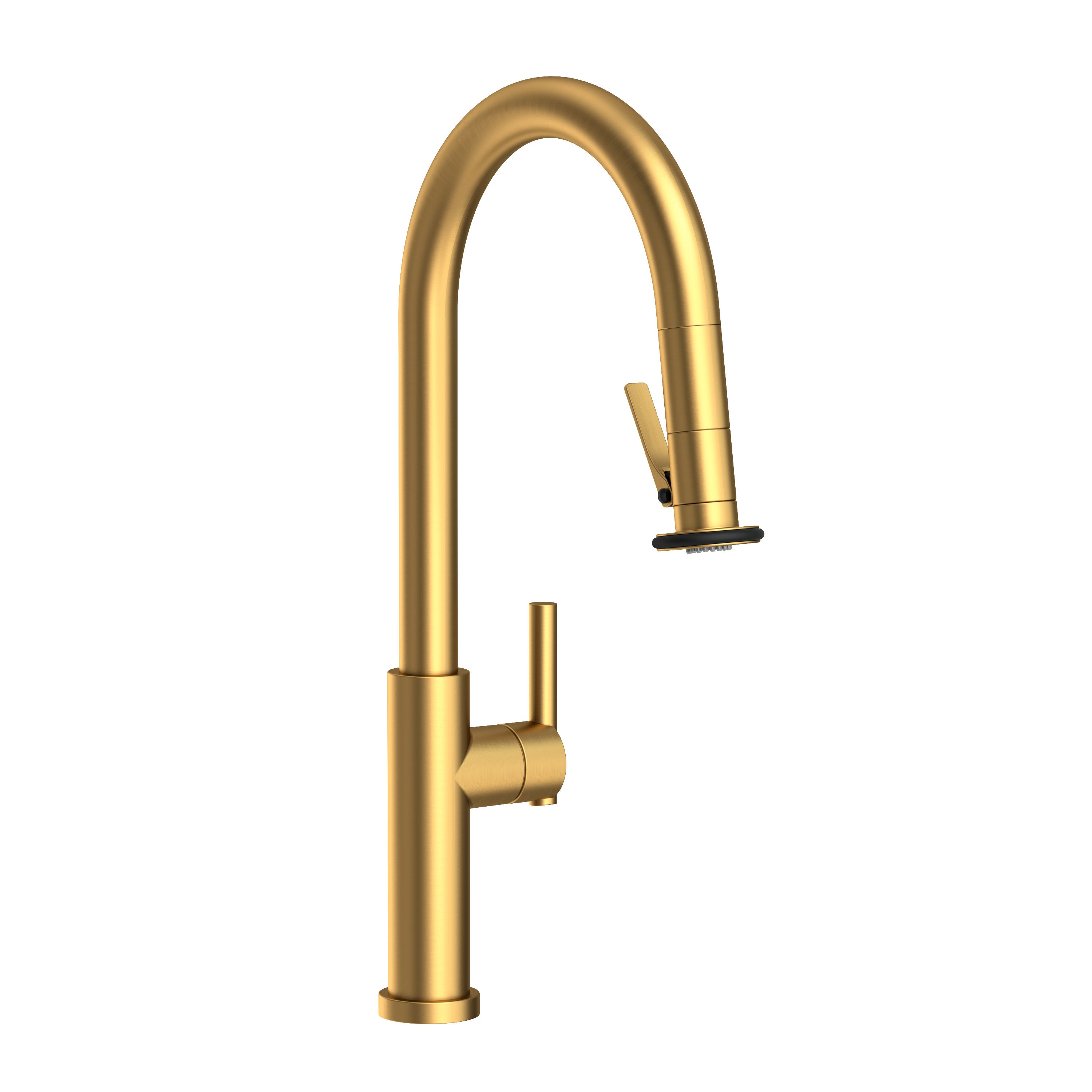 Newport Brass East Linear Pull-Down Kitchen Faucet with Lever Controled Spray