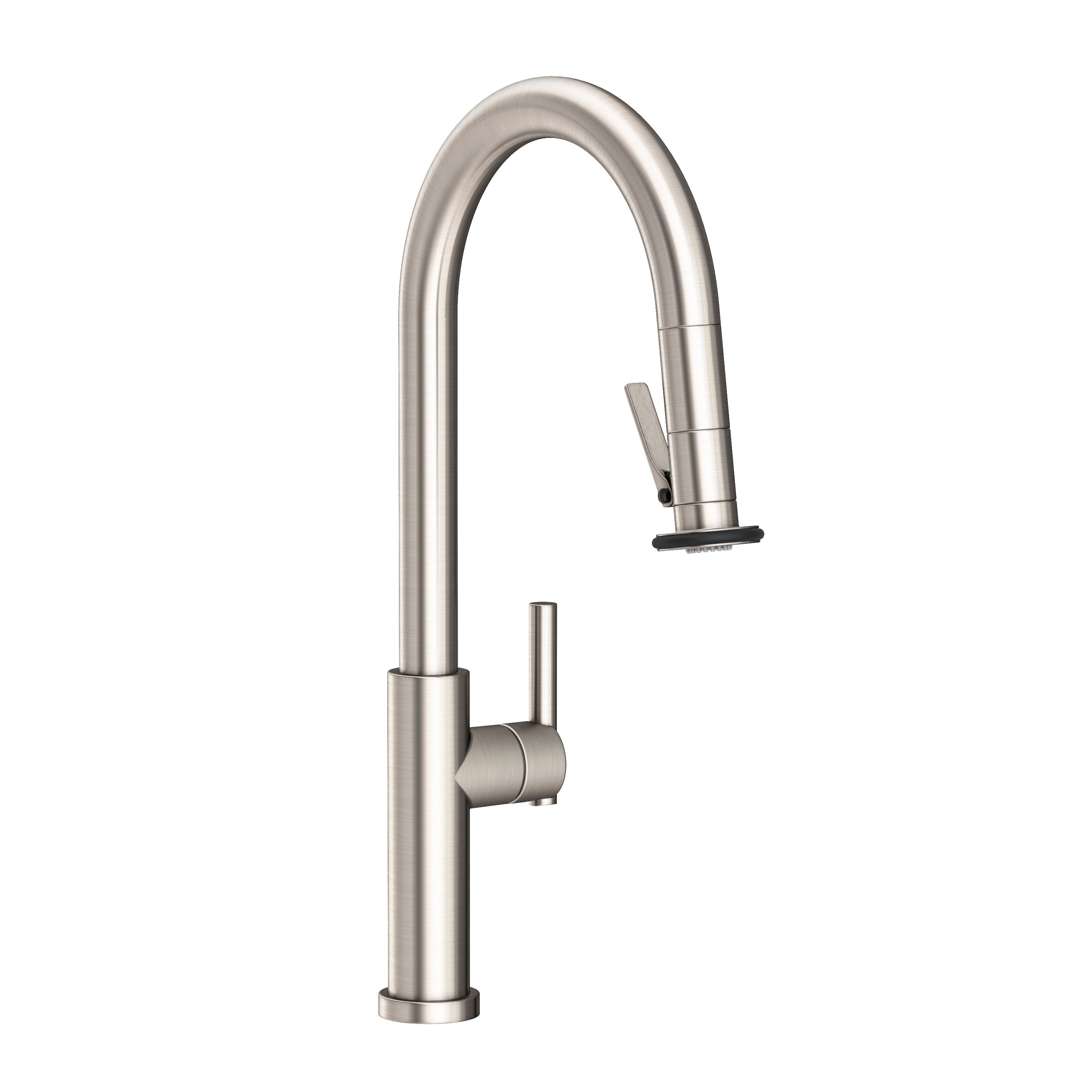 Newport Brass East Linear Pull-Down Kitchen Faucet with Lever Controled Spray