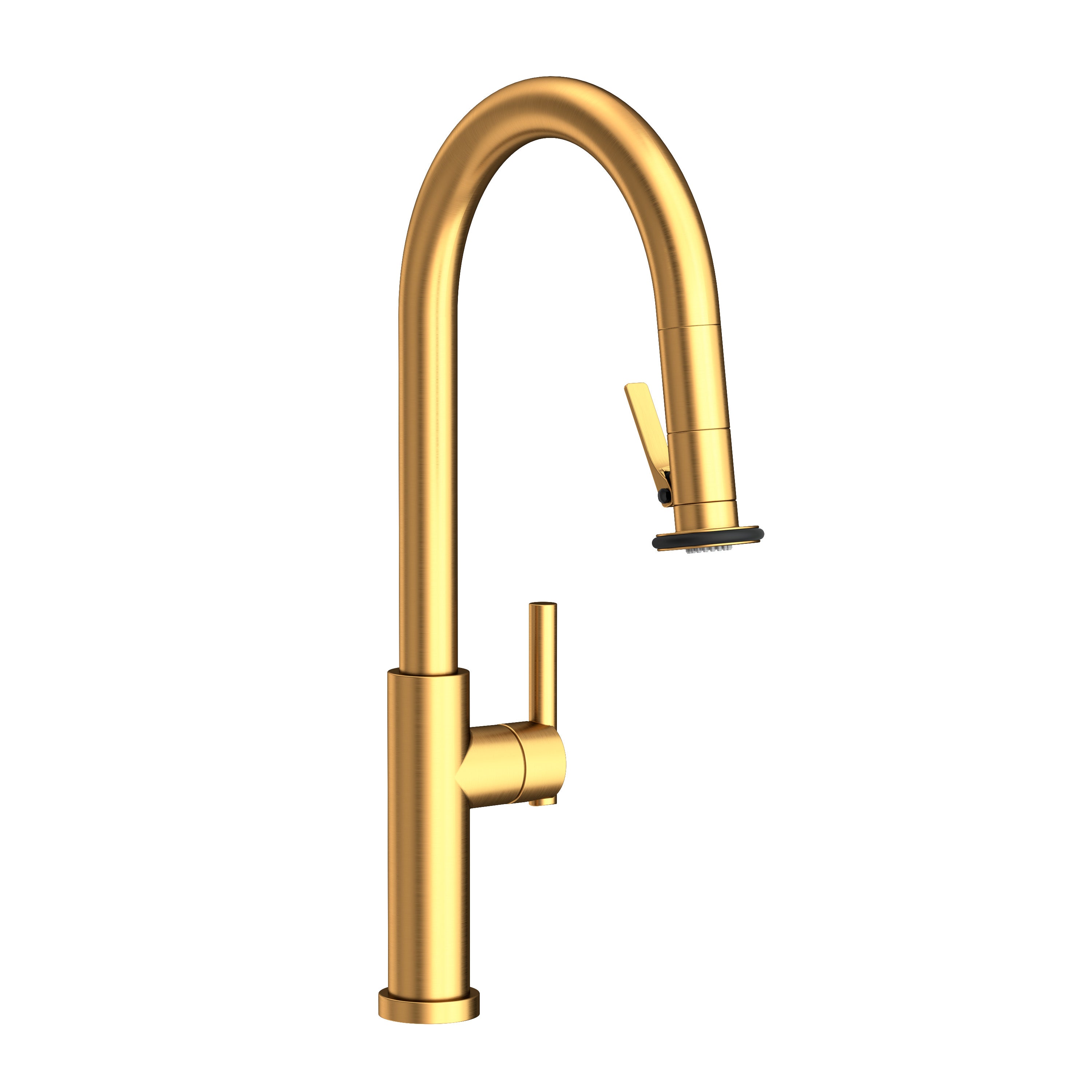 Newport Brass East Linear Pull-Down Kitchen Faucet with Lever Controled Spray