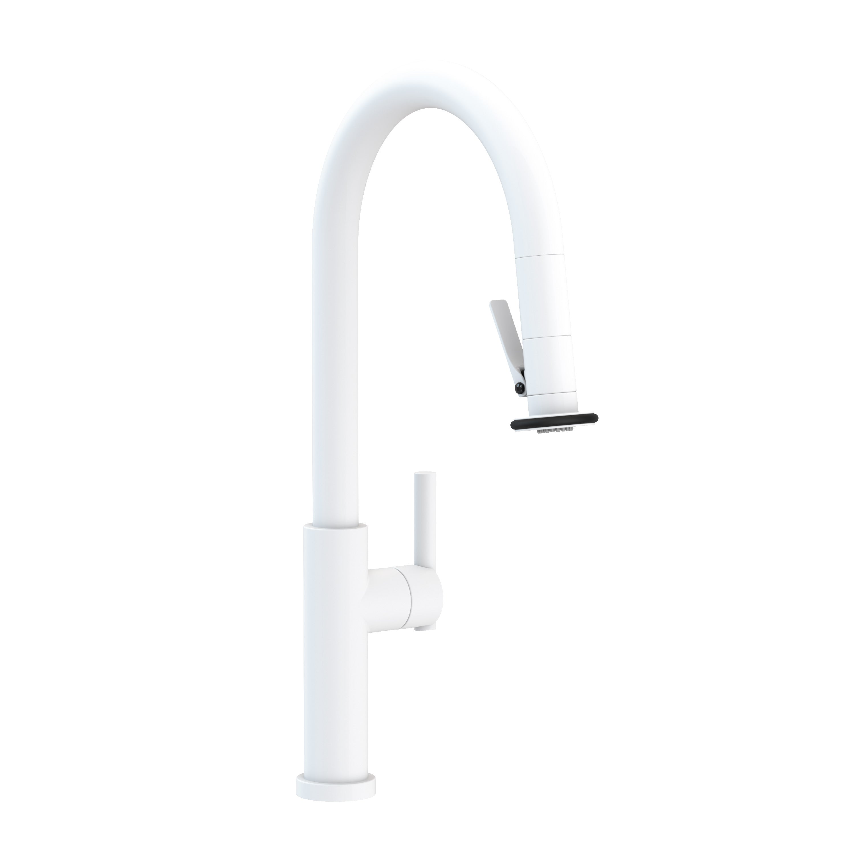 Newport Brass East Linear Pull-Down Kitchen Faucet with Lever Controled Spray