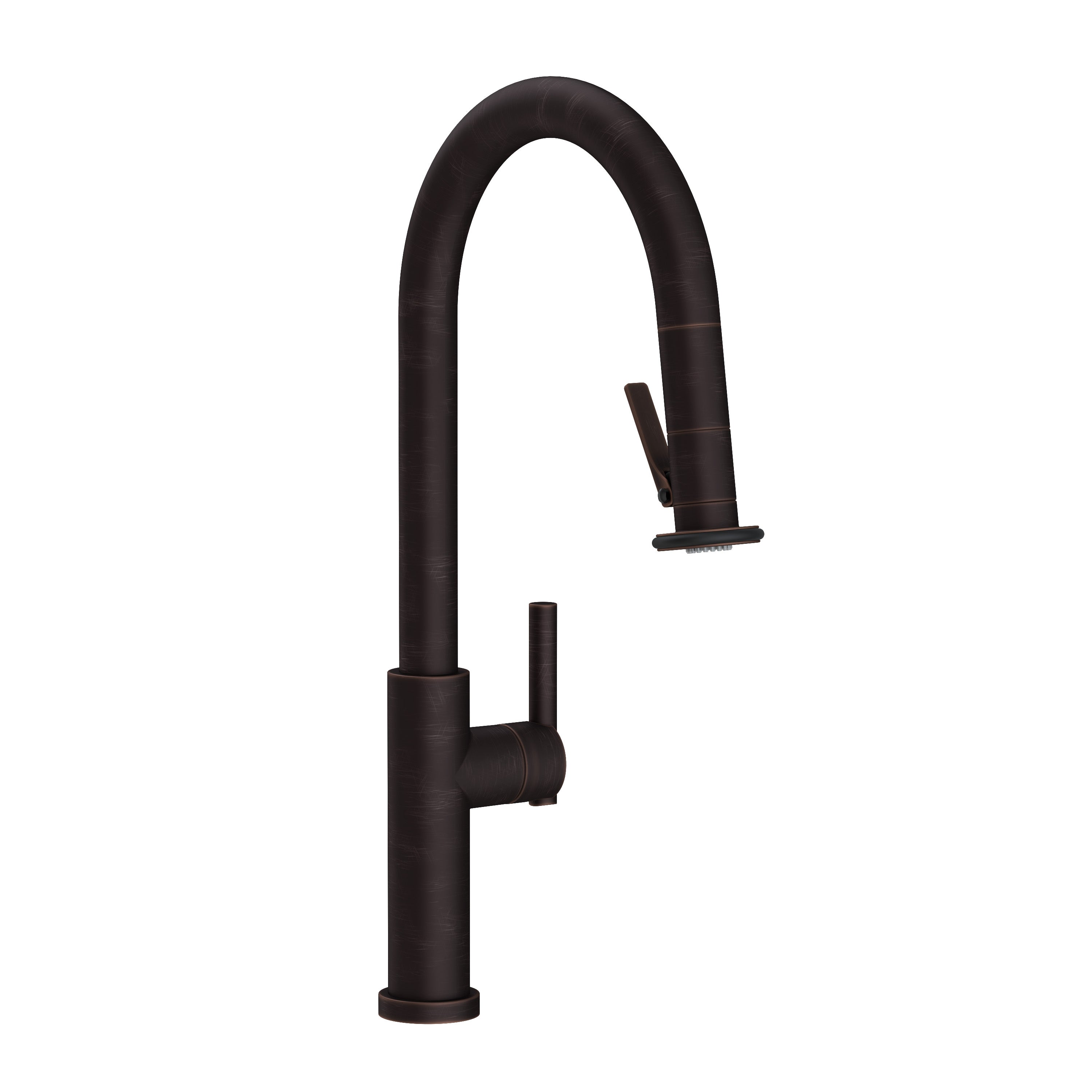 Newport Brass East Linear Pull-Down Kitchen Faucet with Lever Controled Spray