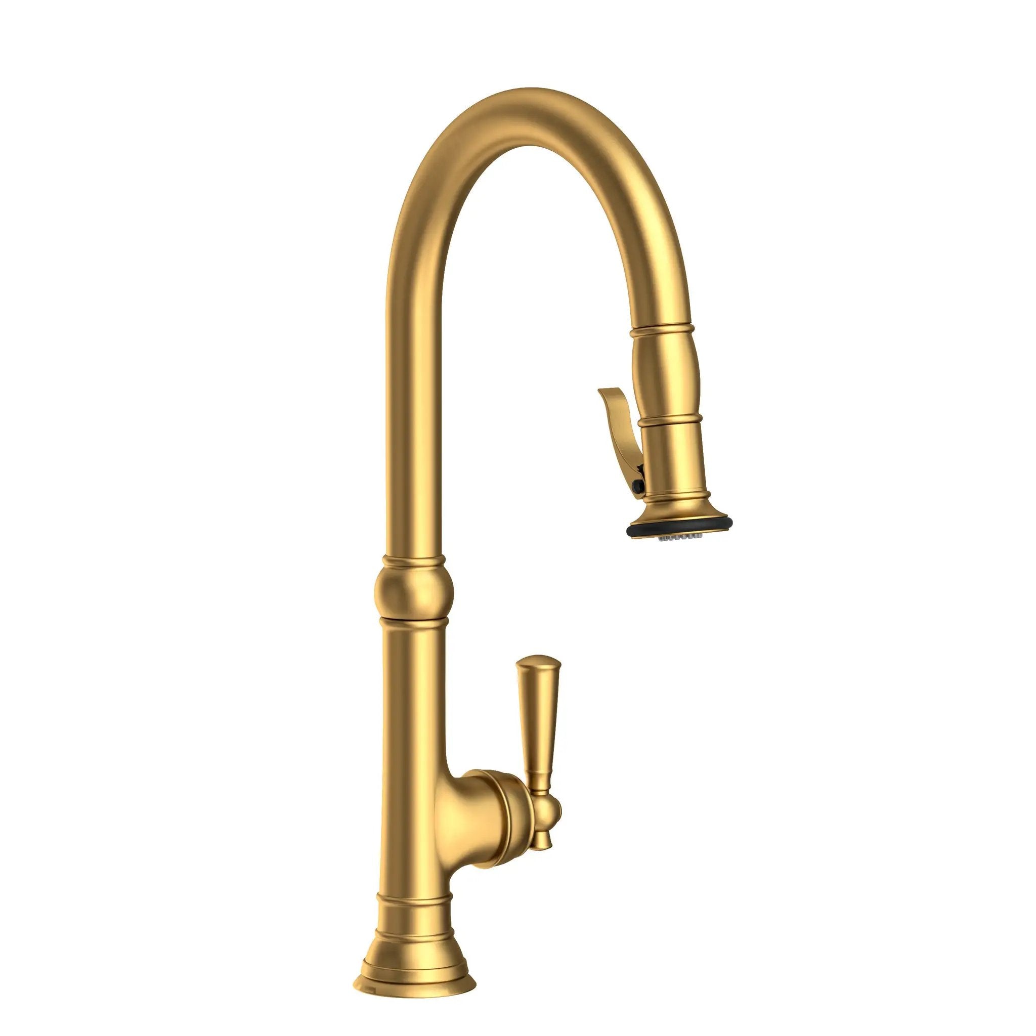 Newport Brass Jacobean Pull-Down Kitchen Faucet with Lever Controled Spray by Newport Brass