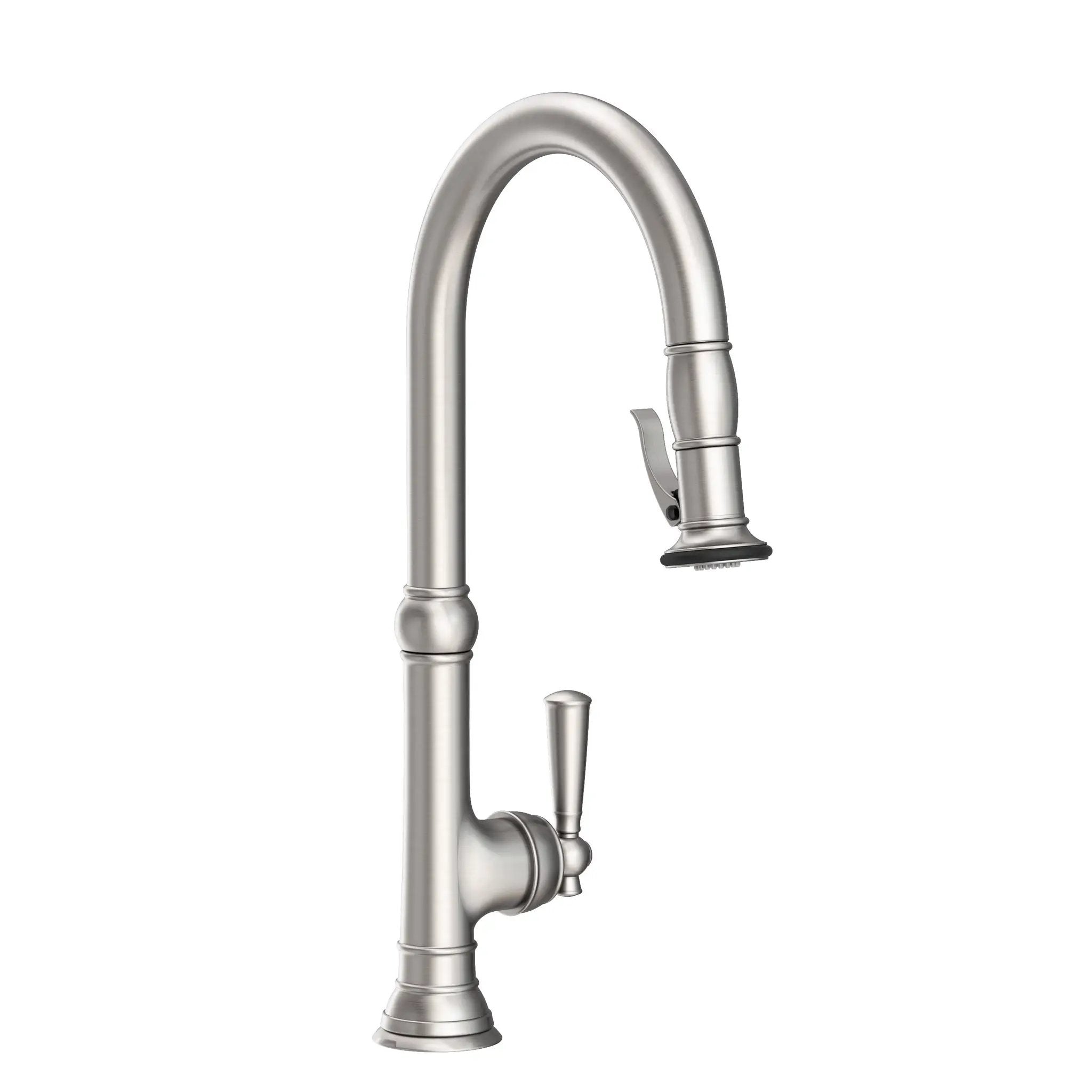 Newport Brass Jacobean Pull-Down Kitchen Faucet with Lever Controled Spray by Newport Brass