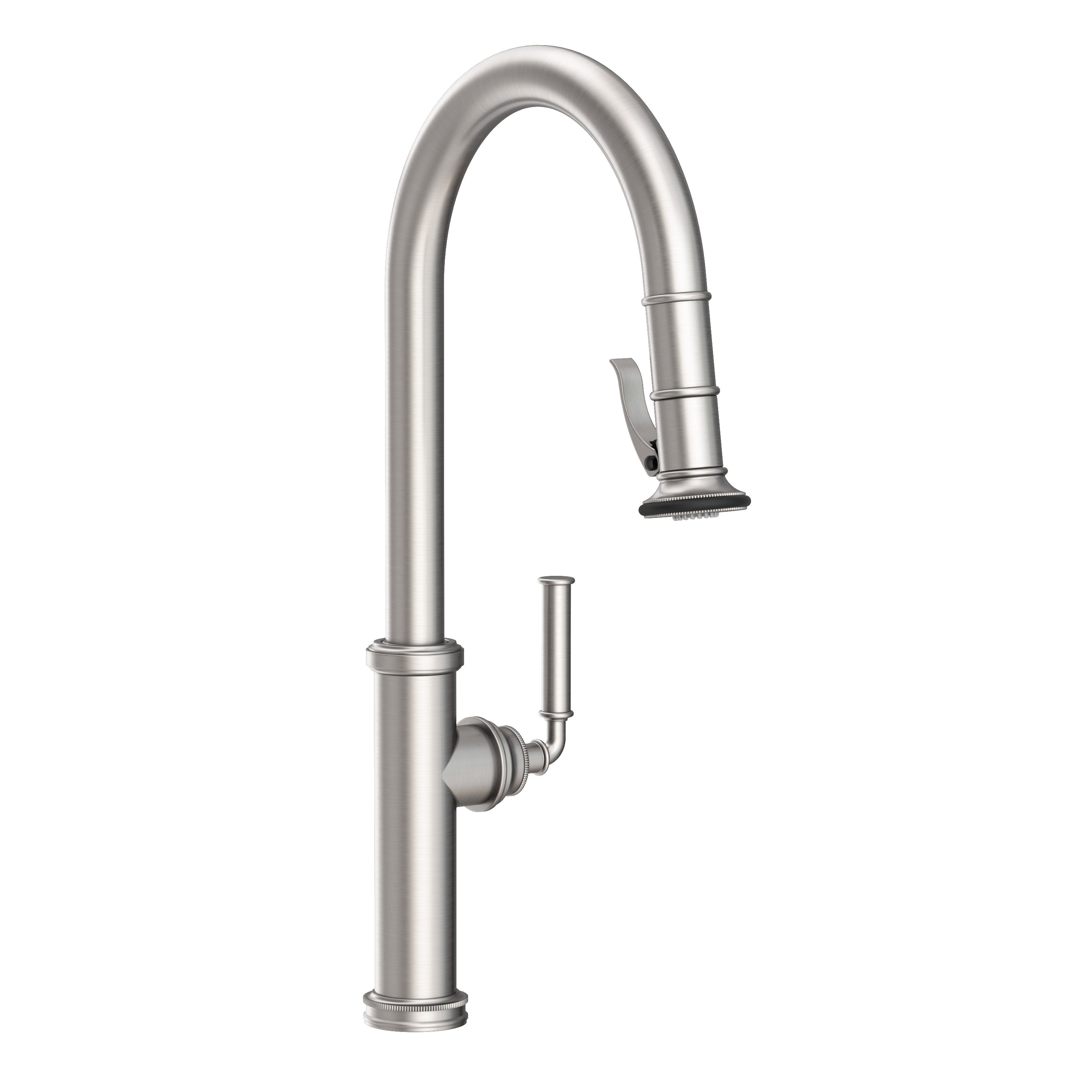 Newport Brass Taft Pull-Down Kitchen Faucet with Lever Controled Spray