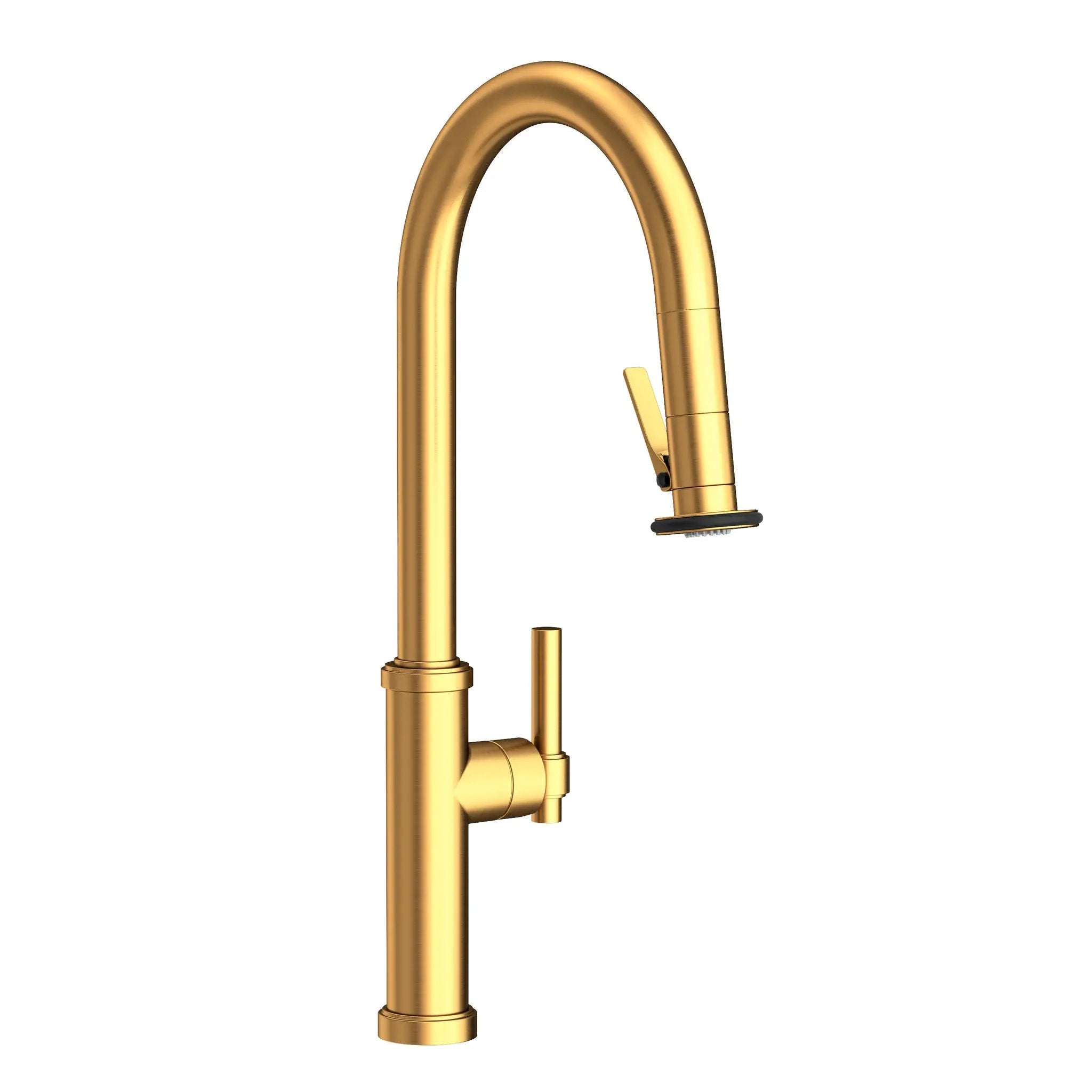 Newport Brass Seager Pull-Down Kitchen Faucet with Lever Controled Spray by Newport Brass