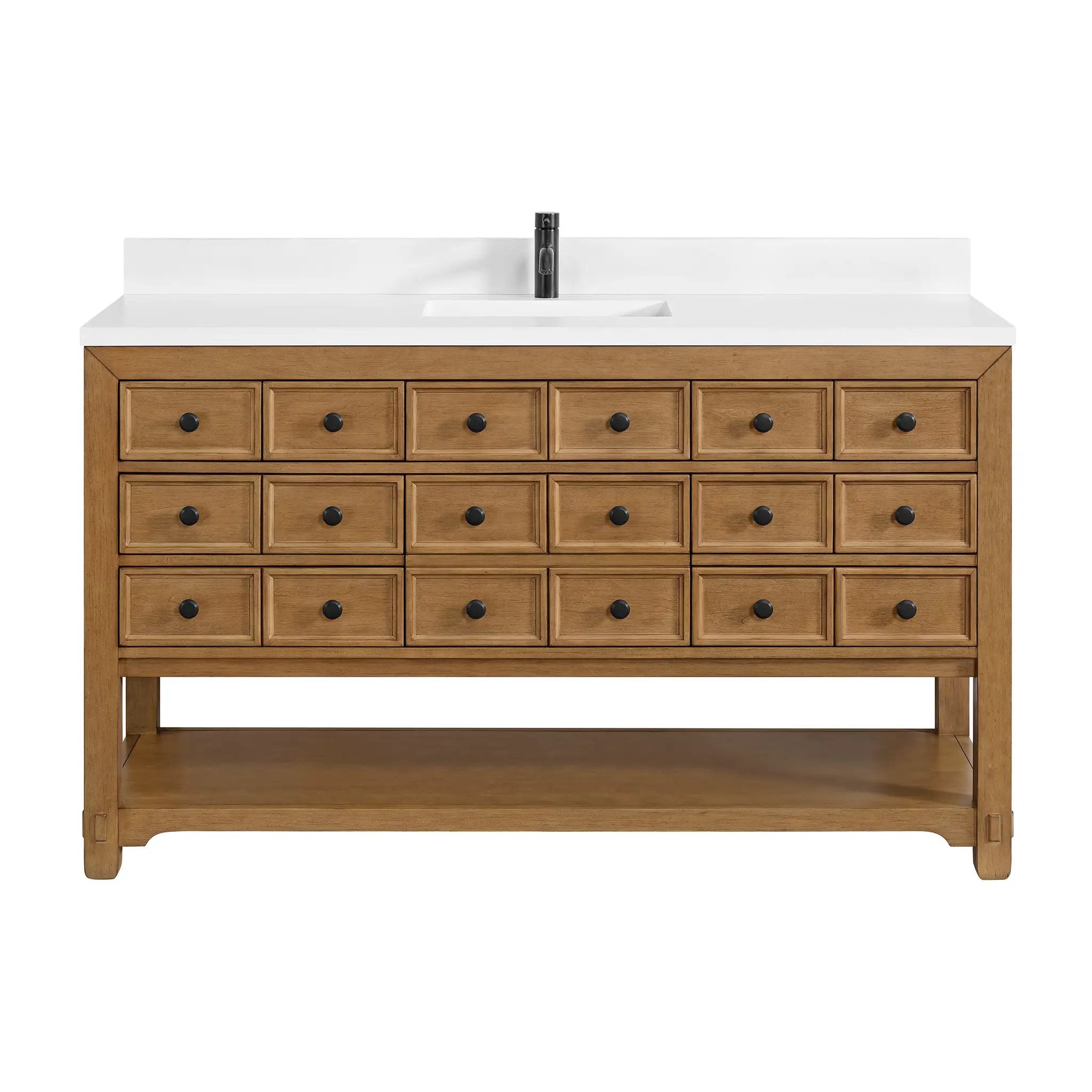 James Martin Malibu 60" Single Vanity Set - Amber Birch by James Martin Vanities