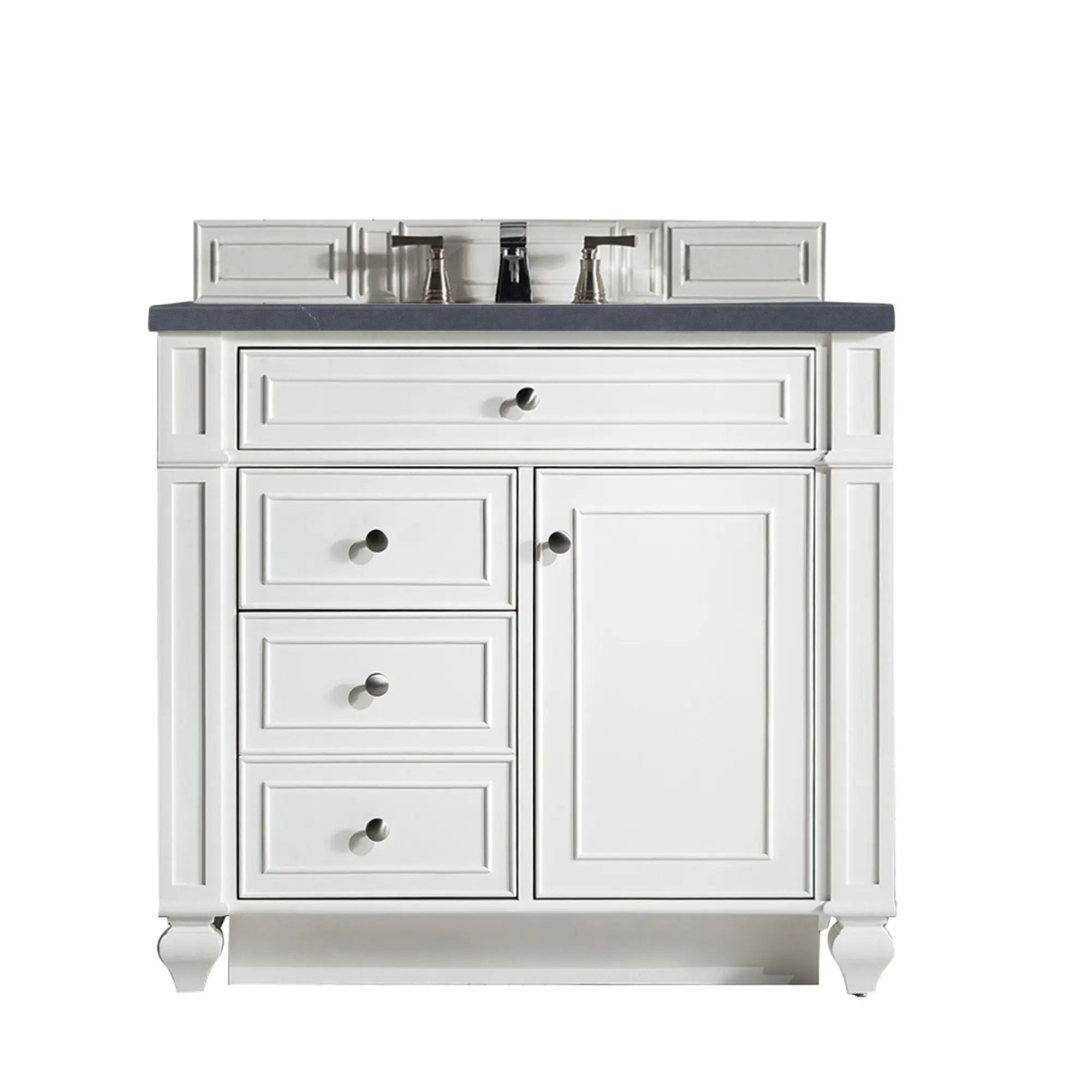 James Martin Bristol 36" Single Vanity Set - Bright White by James Martin Vanities