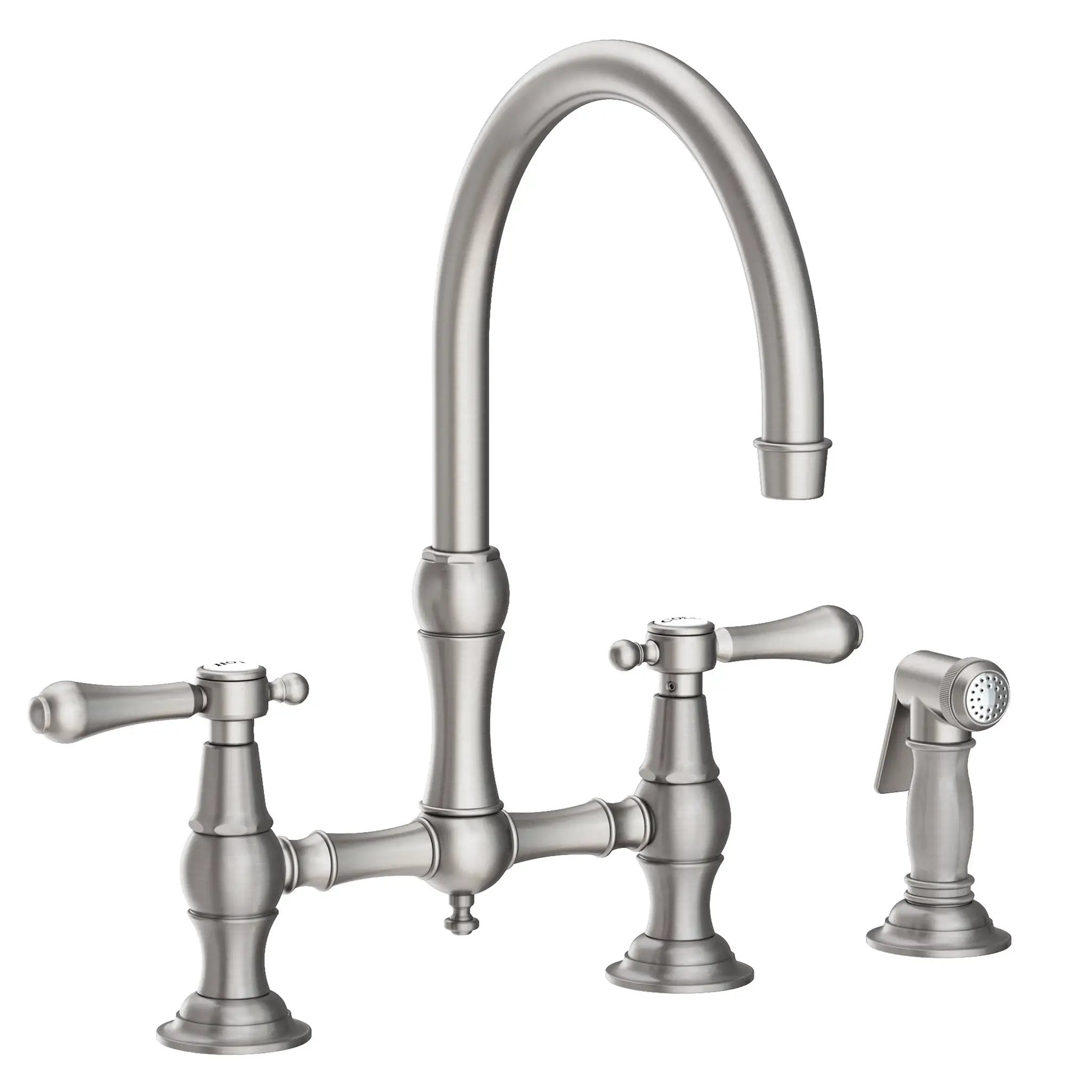 Newport Brass Chesterfield Kitchen Bridge Faucet with Side Spray by Newport Brass
