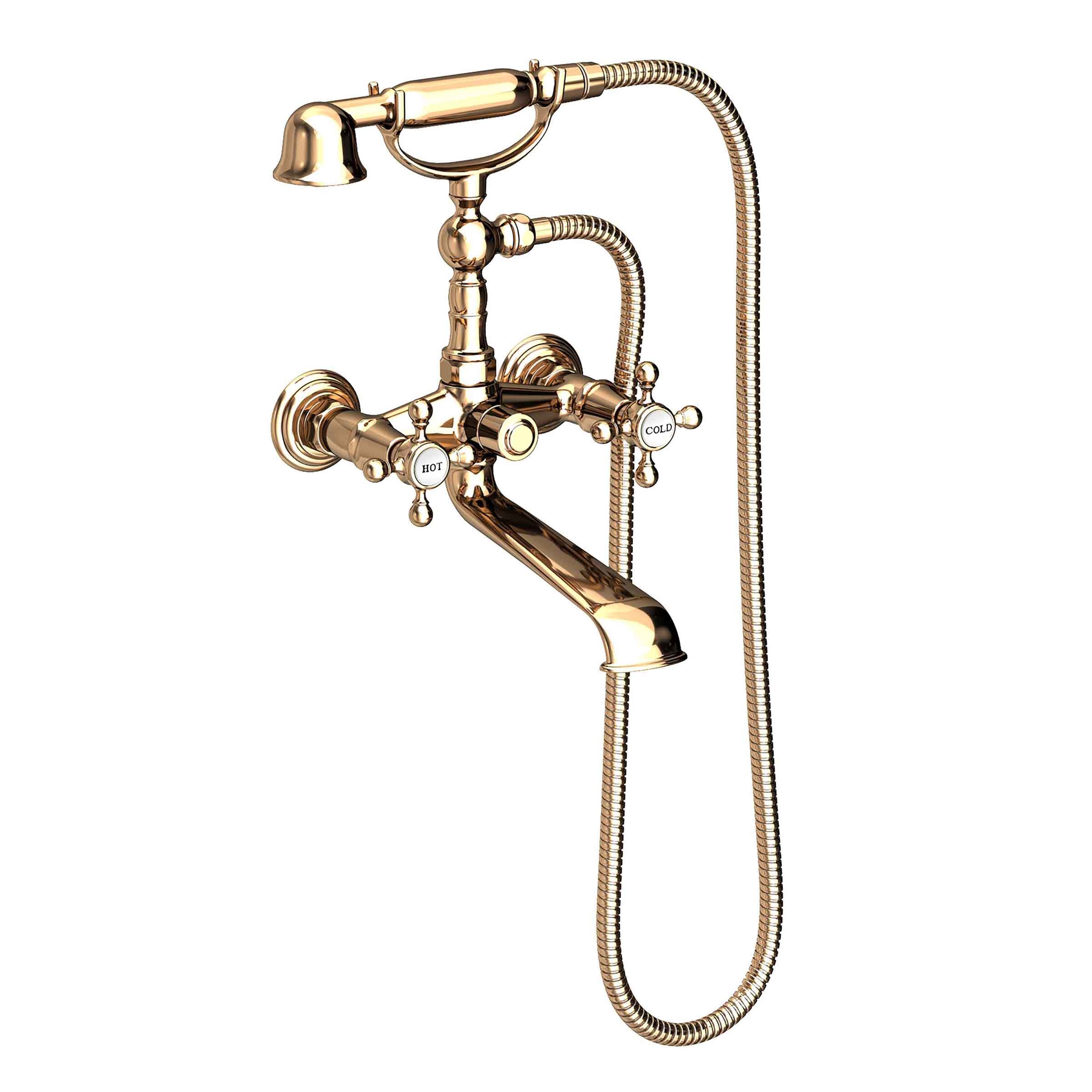 Newport Brass Chesterfield Exposed Tub & Hand Shower Set - Wall Mount