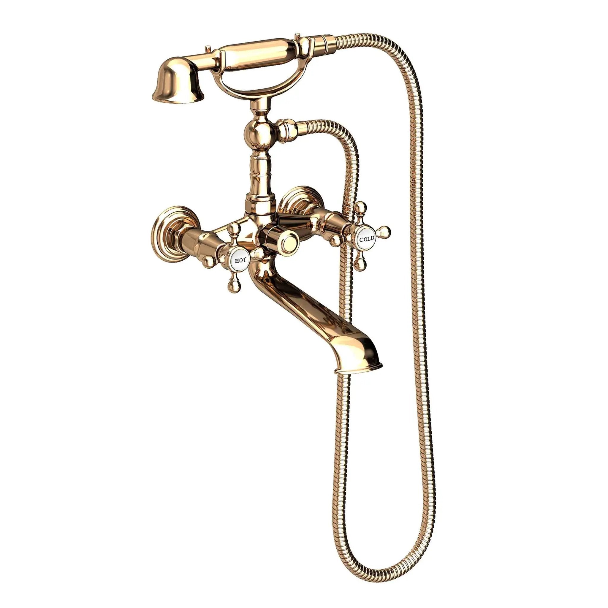 Newport Brass Chesterfield Exposed Tub & Hand Shower Set - Wall Mount by Newport Brass