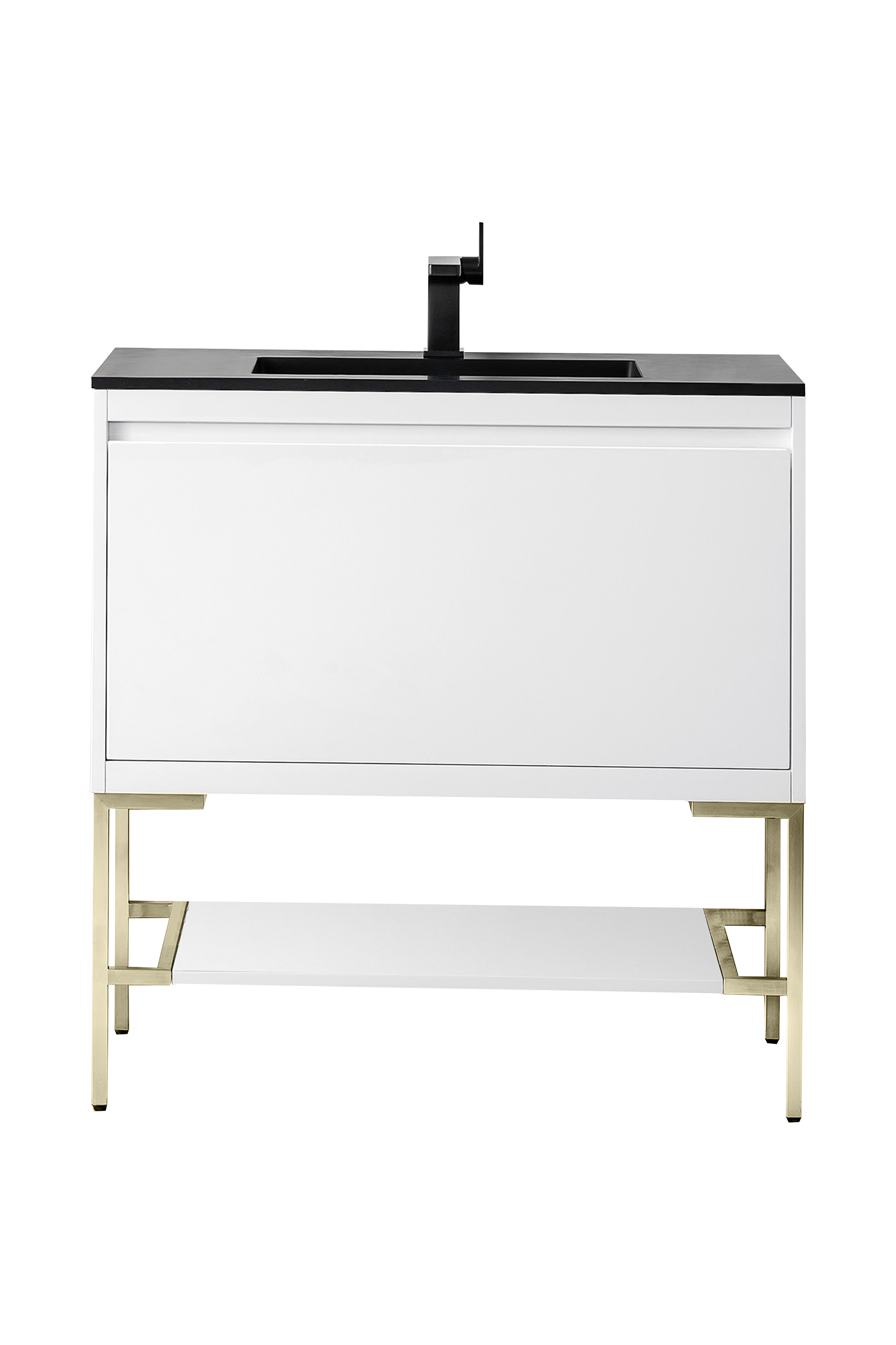 charcoal black composite stone top vanity