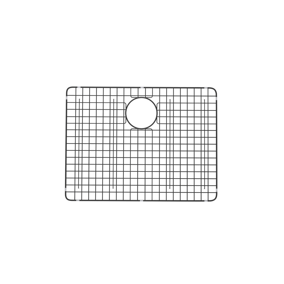 black stainless steel sink grid