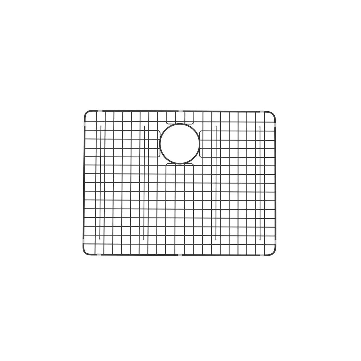 black stainless steel sink grid