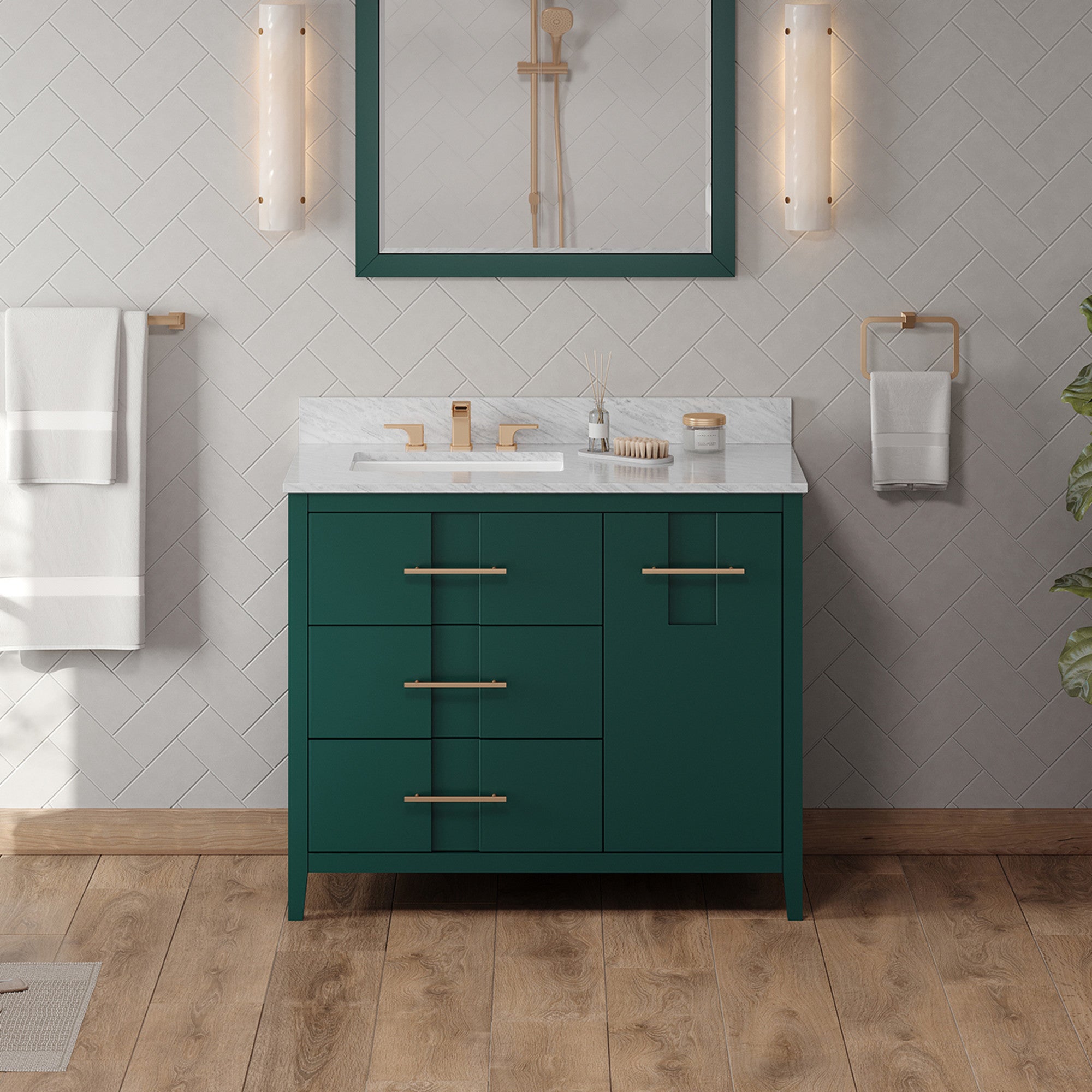 Jeffrey Alexander 42" Katara Vanity Set by Jeffrey Alexander