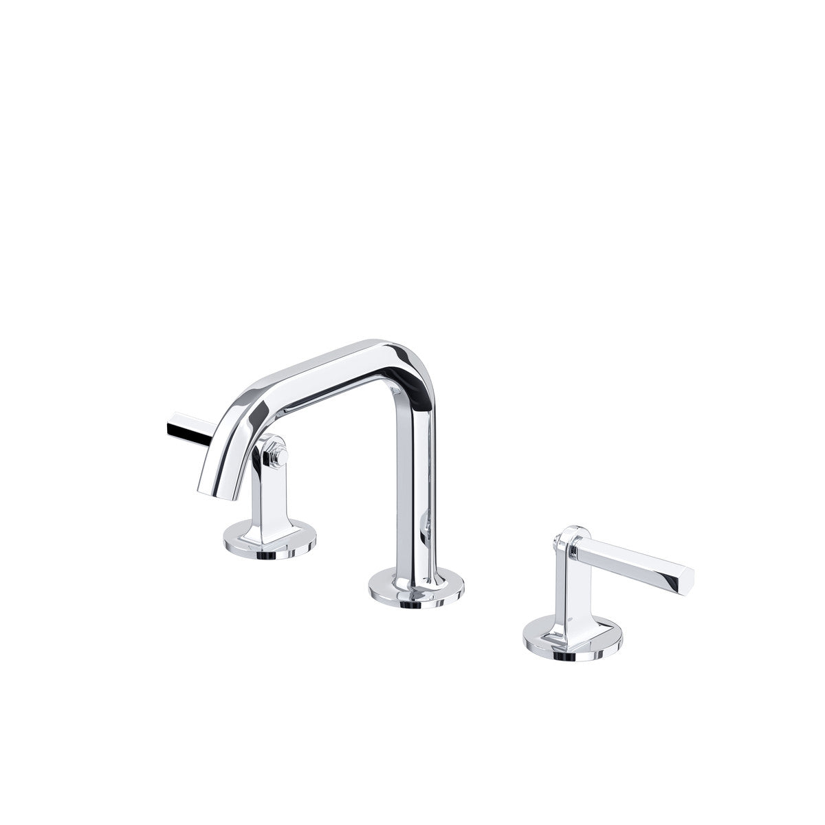 polished chrome bathroom faucet