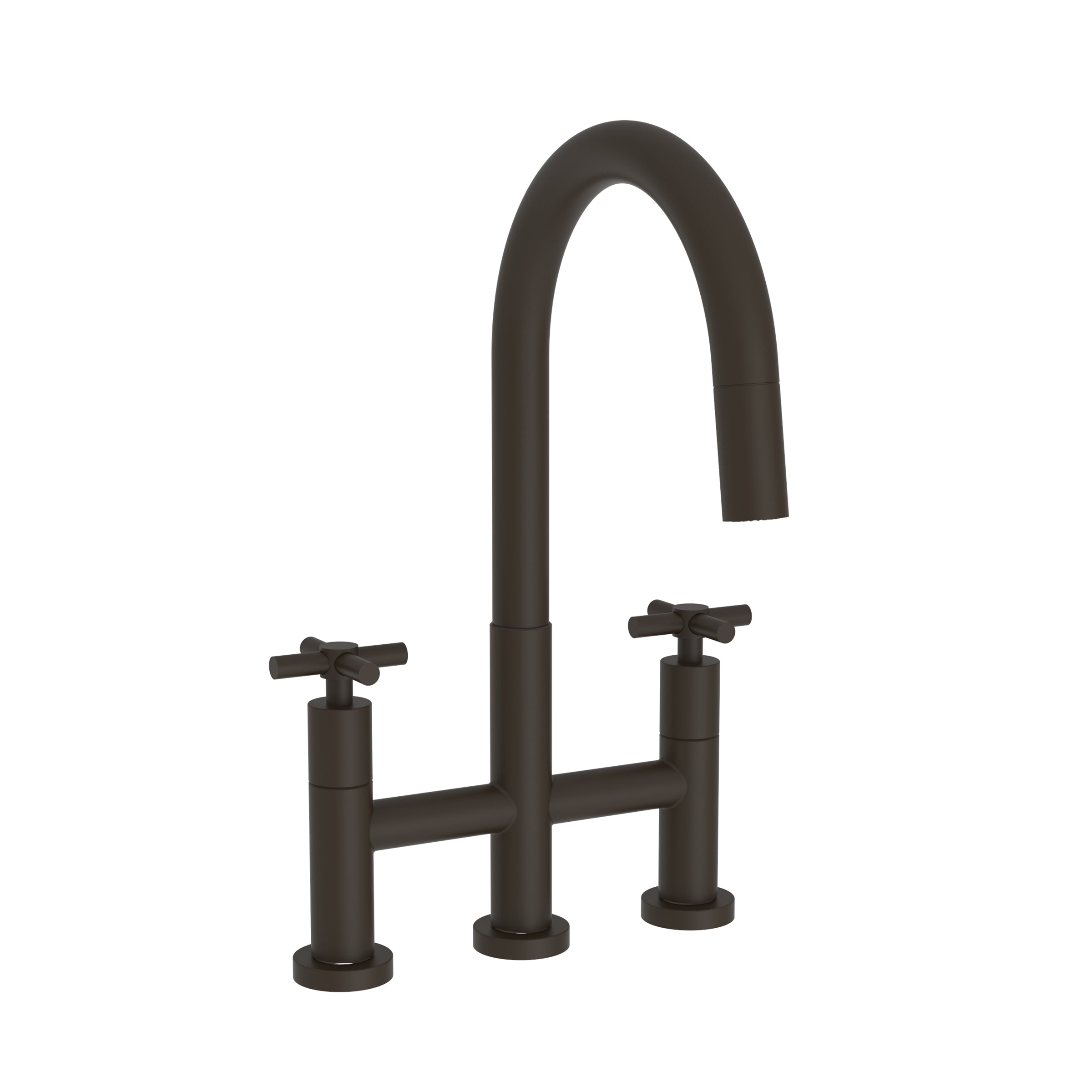 Newport Brass East Linear Kitchen Bridge Pull-Down Faucet
