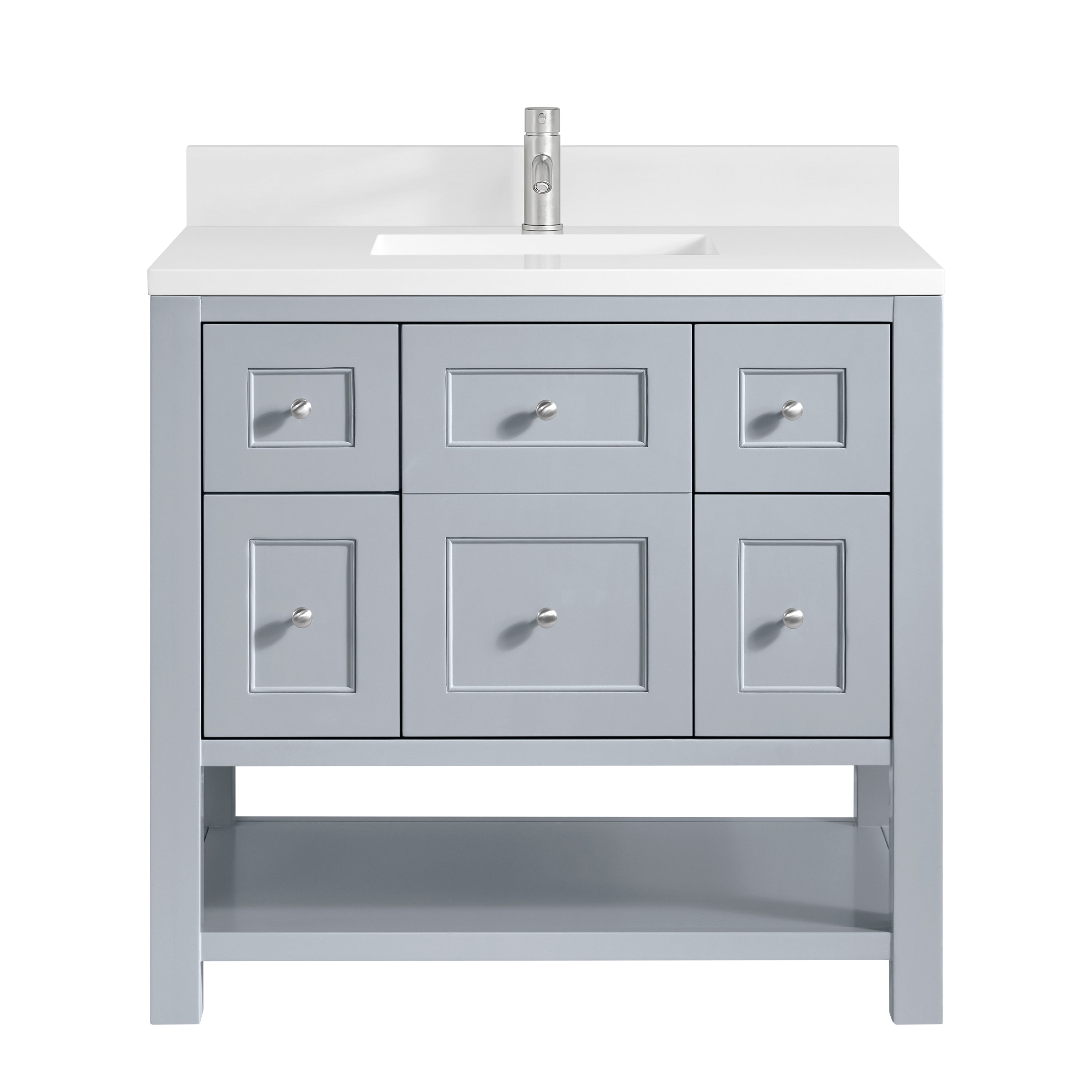 James Martin Vanities Breckenridge 36" Single Vanity - Serenity Blue