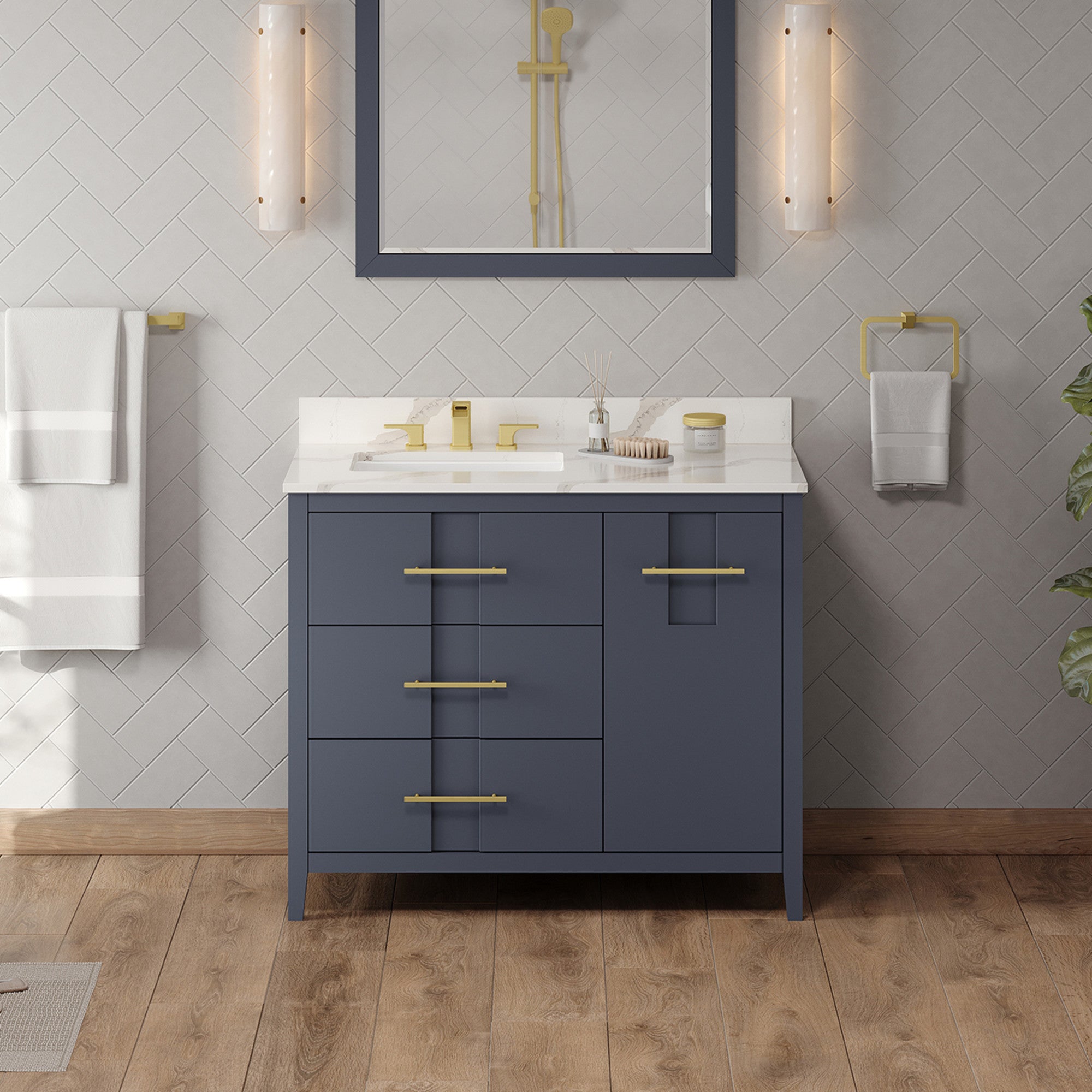 Jeffrey Alexander 42" Katara Vanity Set by Jeffrey Alexander