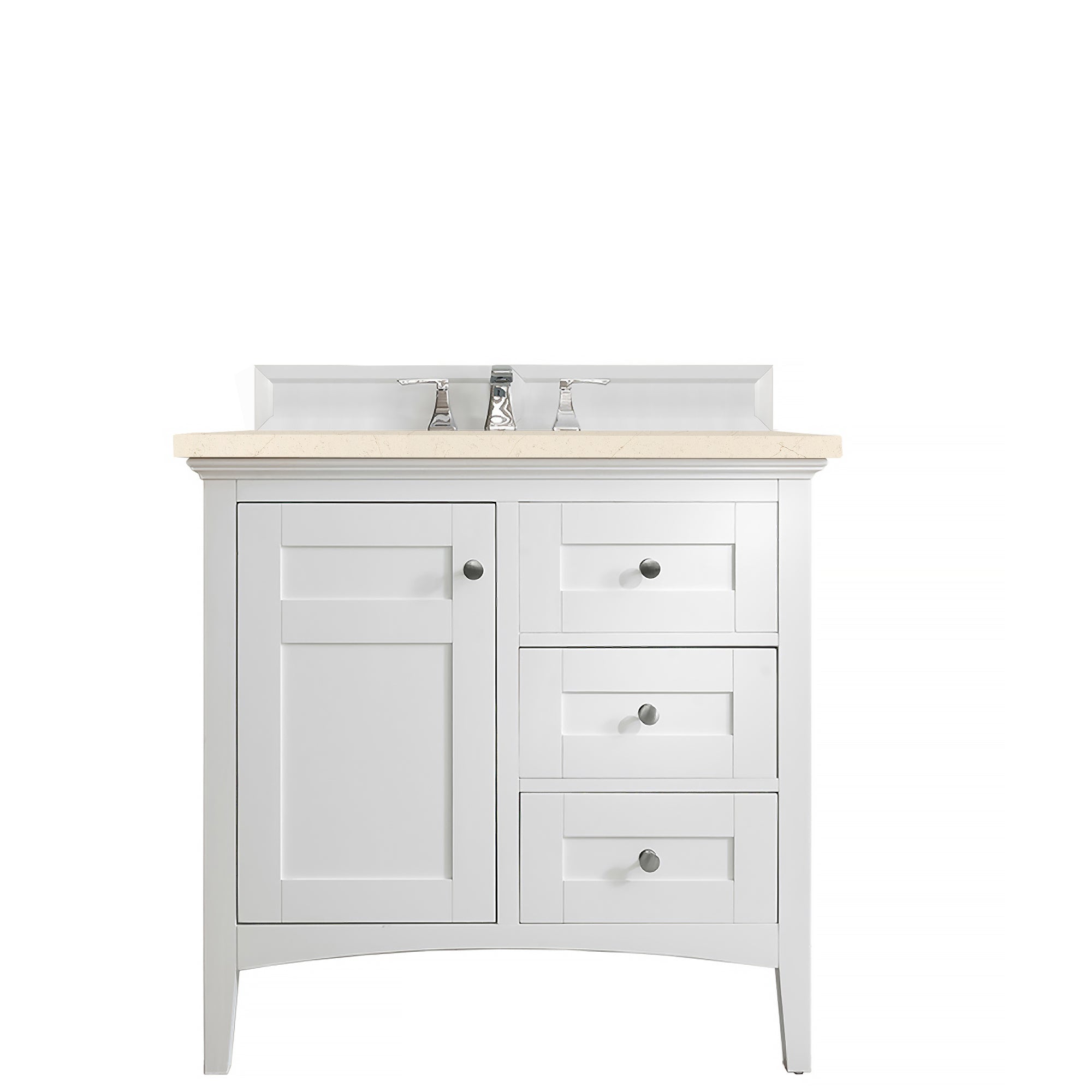 James Martin Palisades 36" Single Vanity Set - Bright White by James Martin Vanities