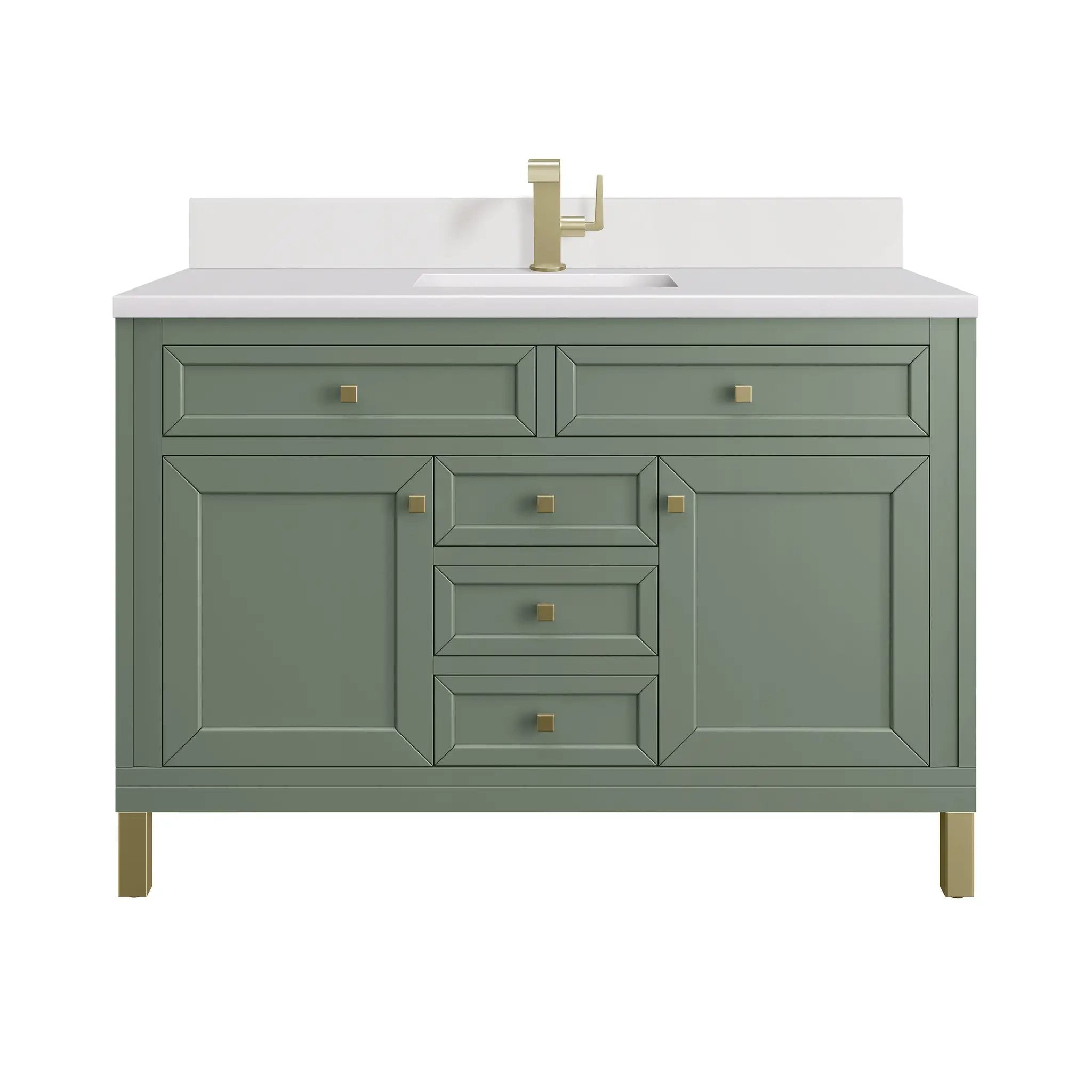 James Martin Chicago 48" Single Vanity Set - Smokey Celadon by James Martin Vanities
