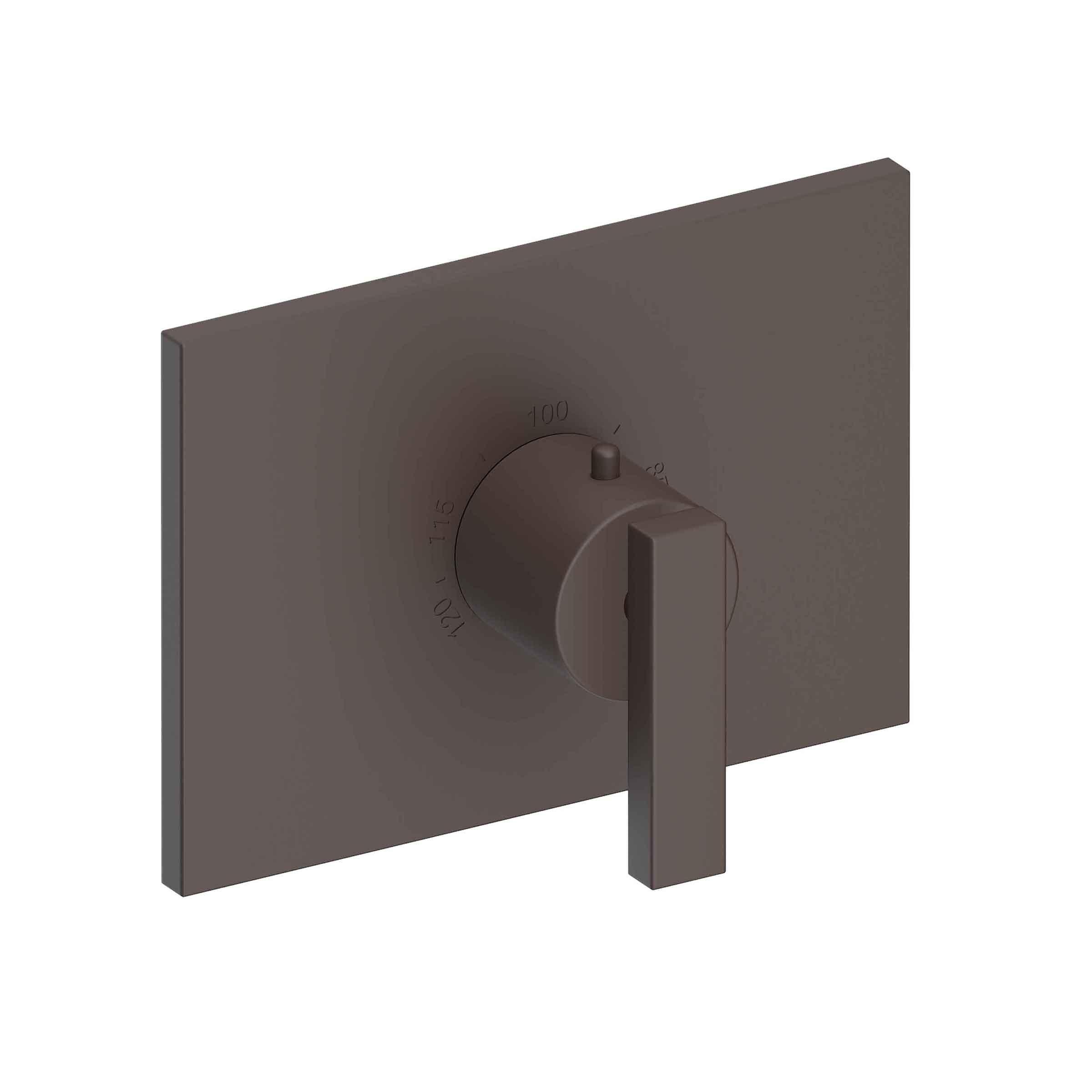 Newport Brass Secant 3/4" Rectangular Thermostatic Trim Plate with Handle