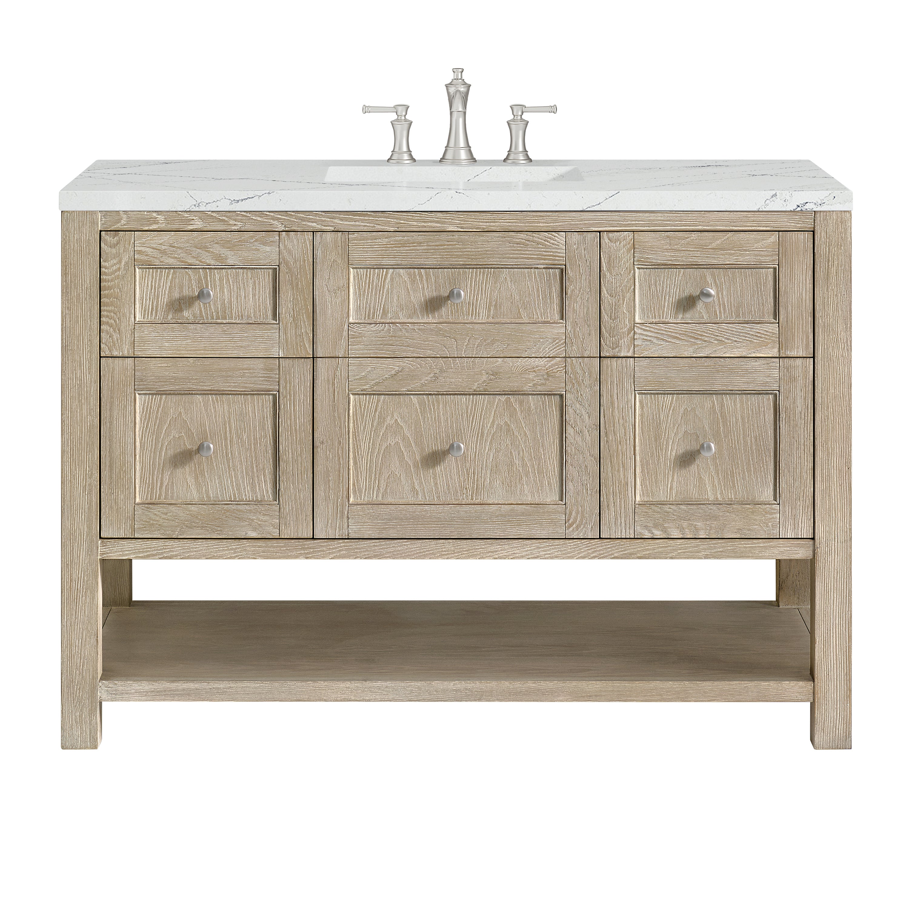 James Martin Vanities Breckenridge 48" Single Vanity - Whitewashed Oak