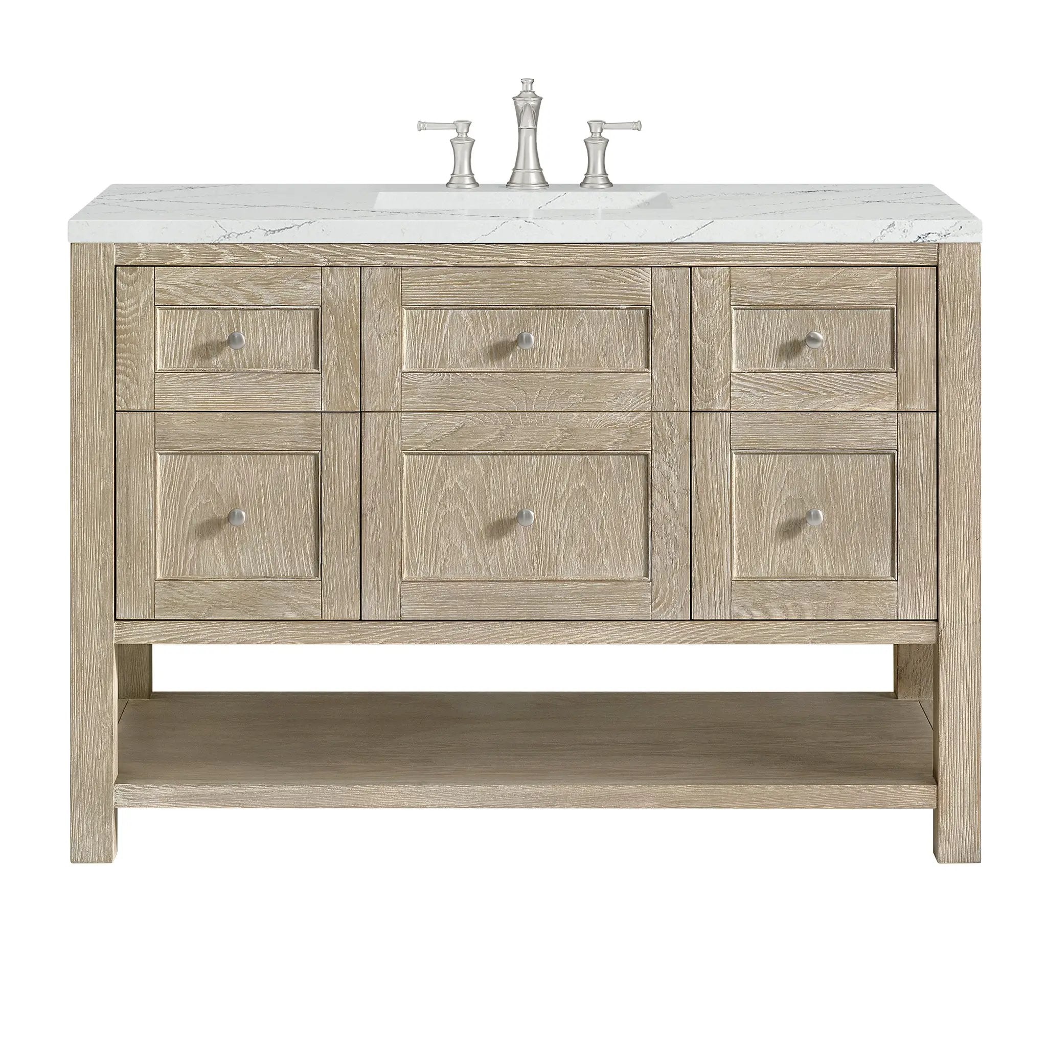 James Martin Breckenridge 48" Single Vanity Set - Whitewashed Oak by James Martin Vanities