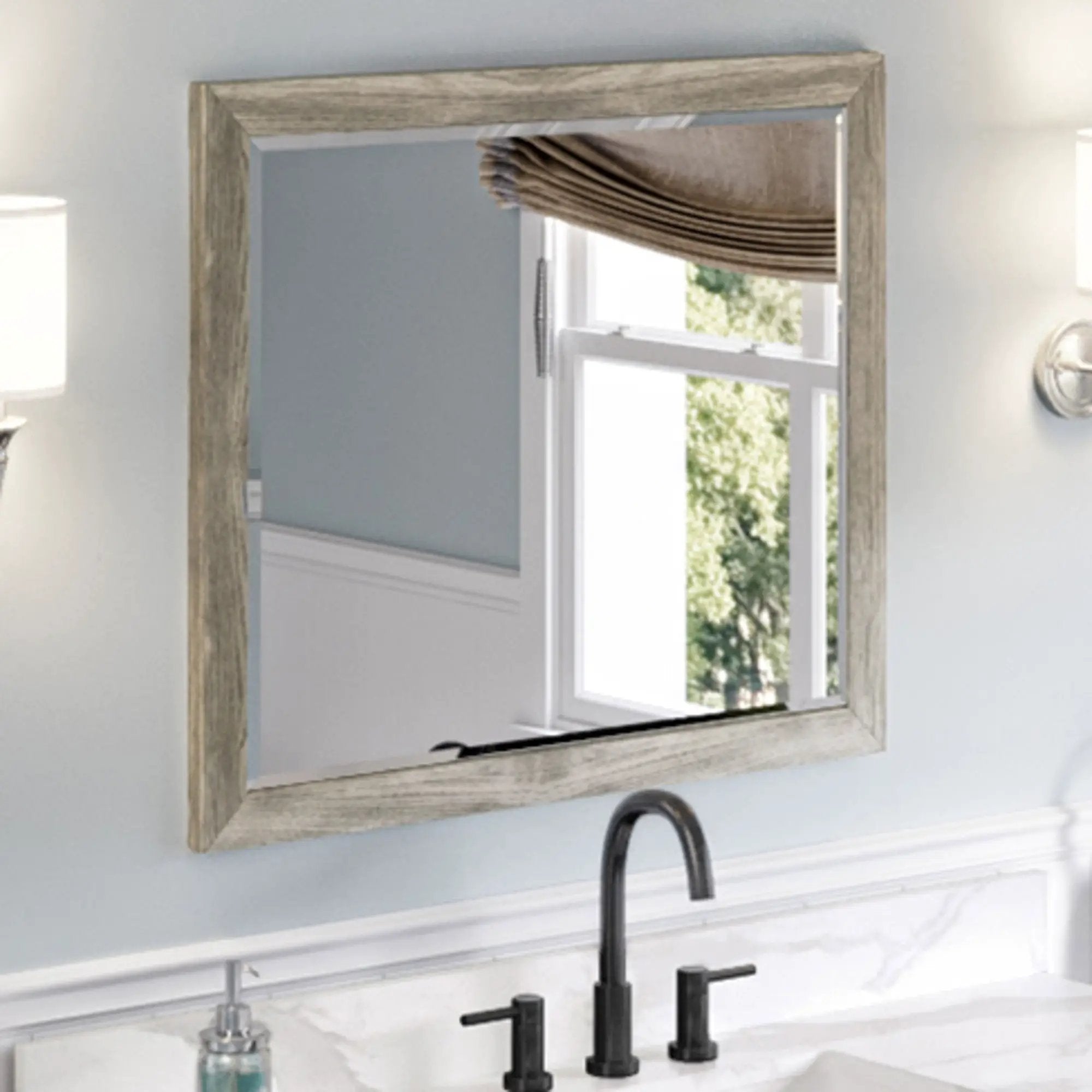 Jeffrey Alexander Cade 33" W x 1" D x 28" H Mirror by Jeffrey Alexander