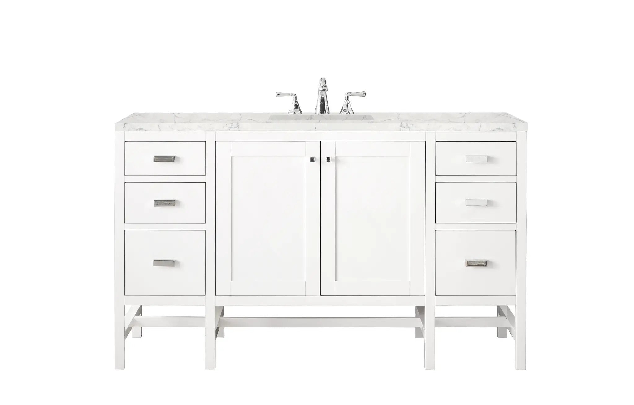 James Martin Addison 60" Single Vanity Set - Glossy White by James Martin Vanities