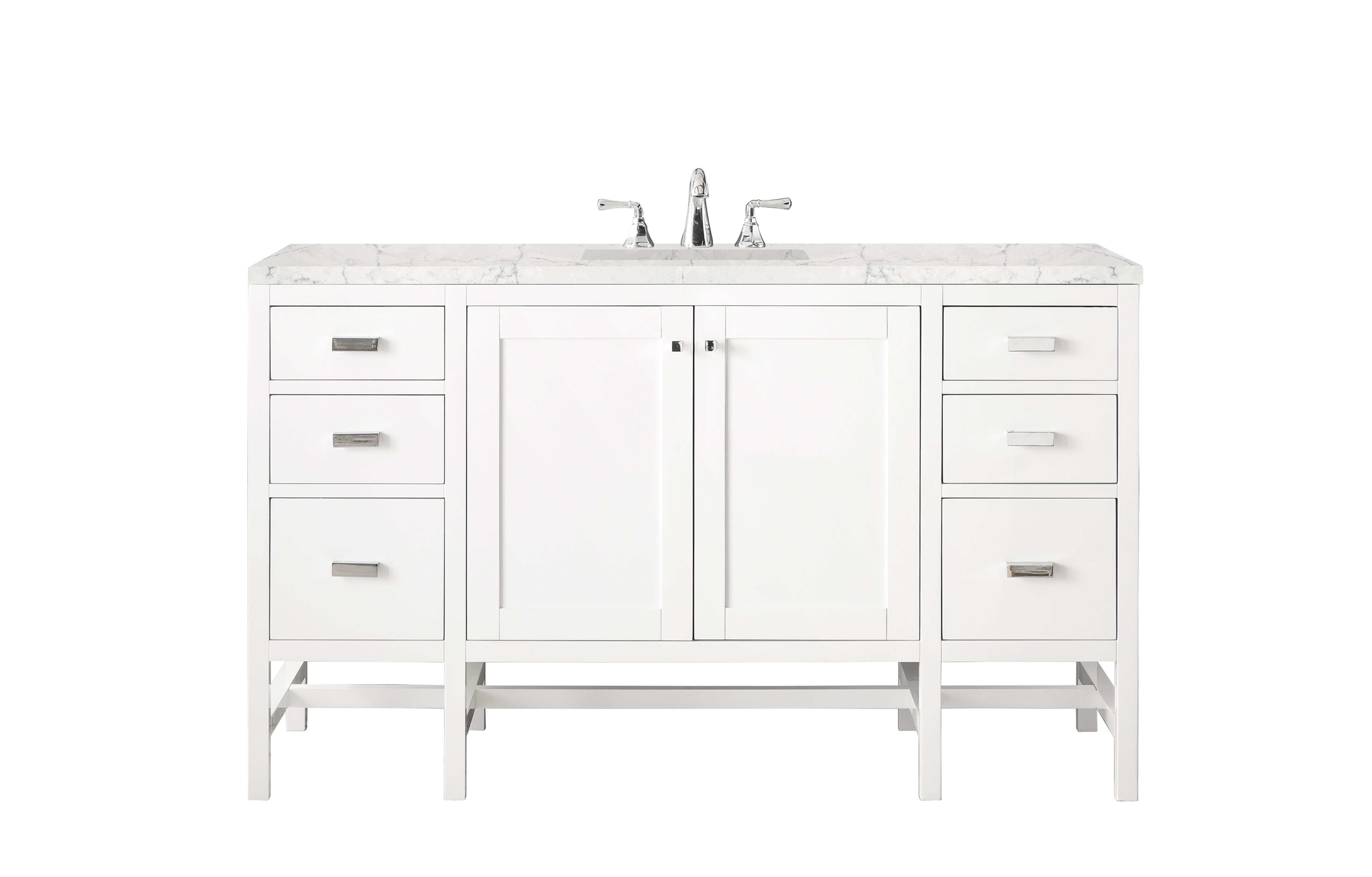 James Martin Vanities Addison 60" Single Vanity - Glossy White