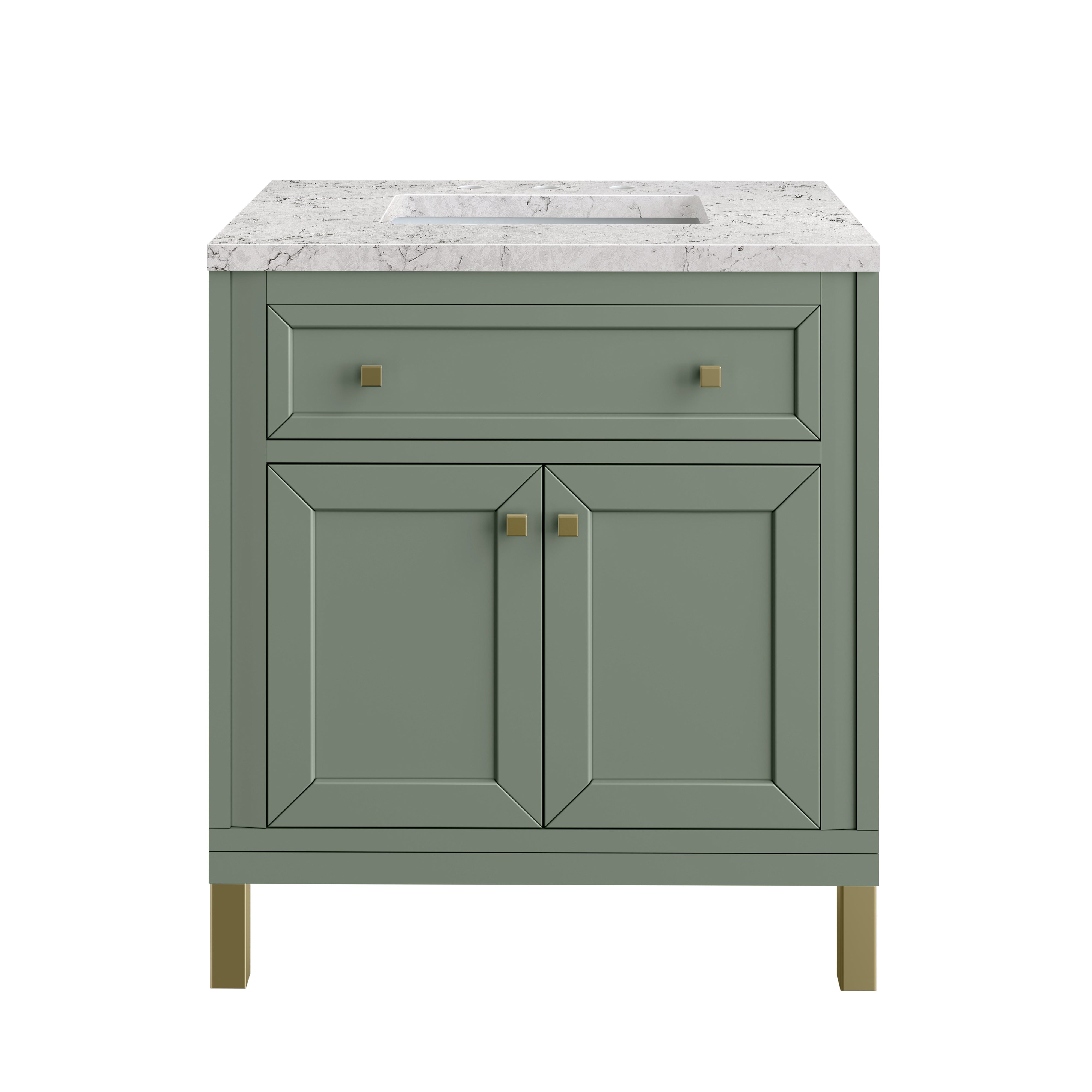 James Martin Vanities Chicago 30" Single Vanity - Smokey Celadon