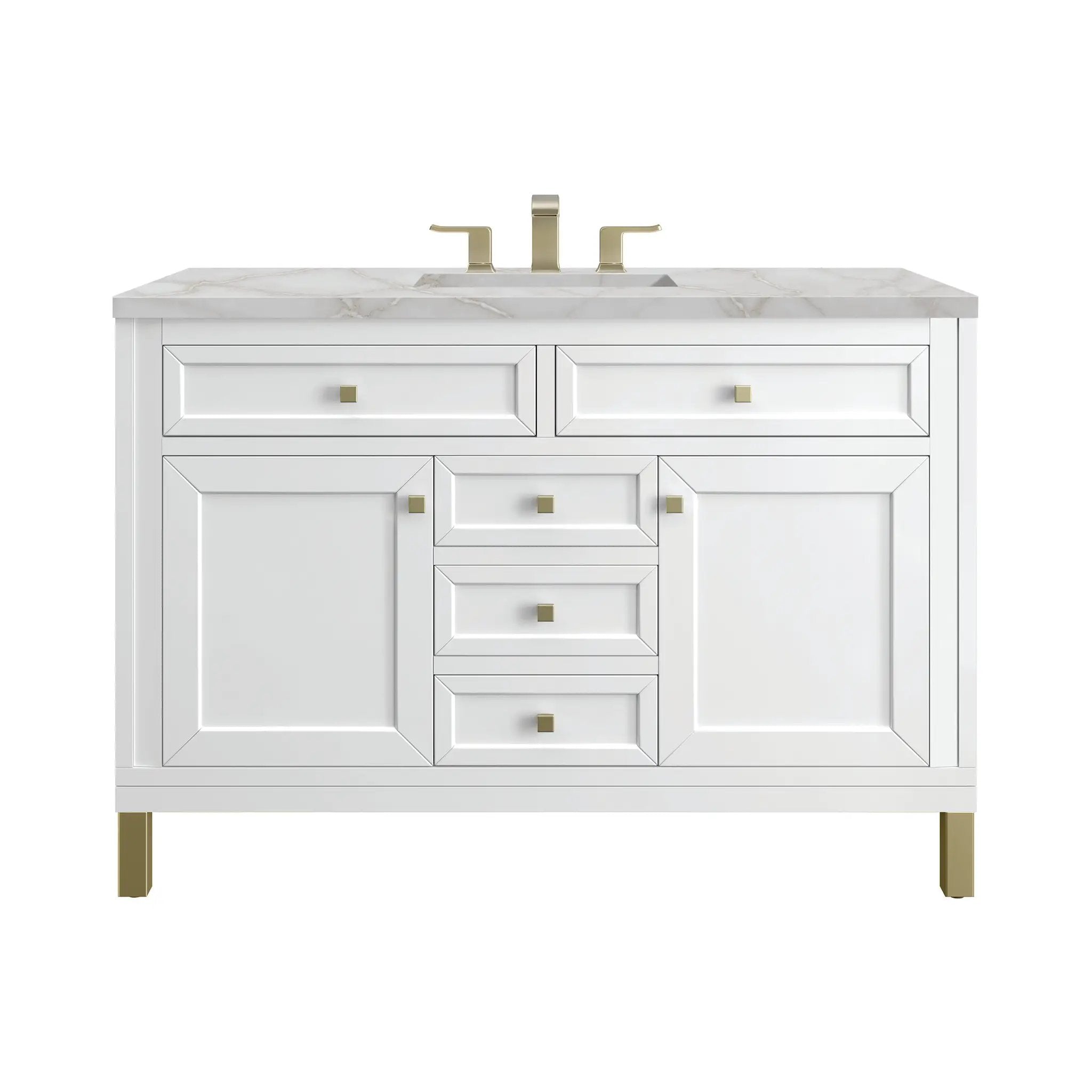 James Martin Chicago 48" Single Vanity Set - Glossy White by James Martin Vanities
