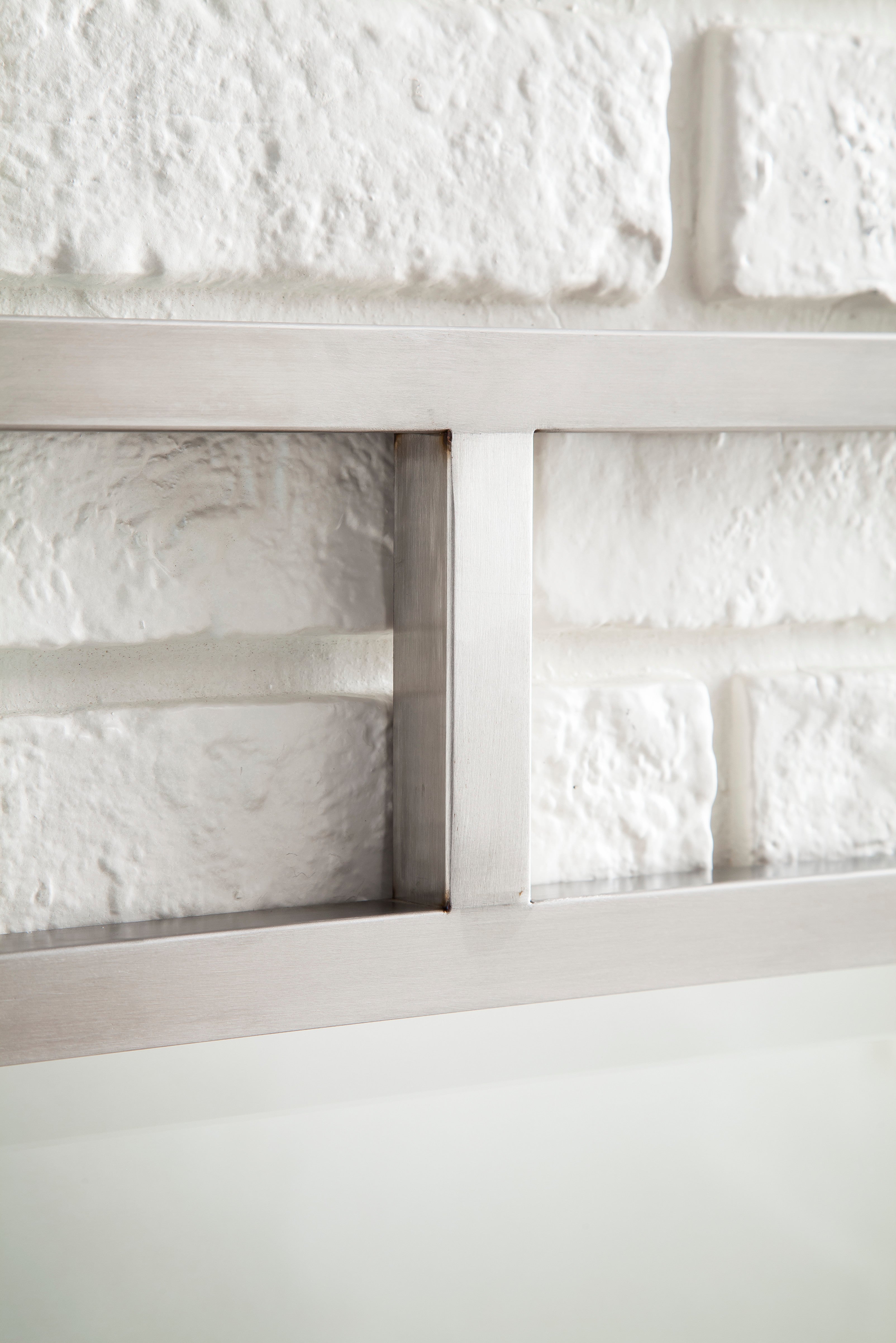 brushed nickel mirror