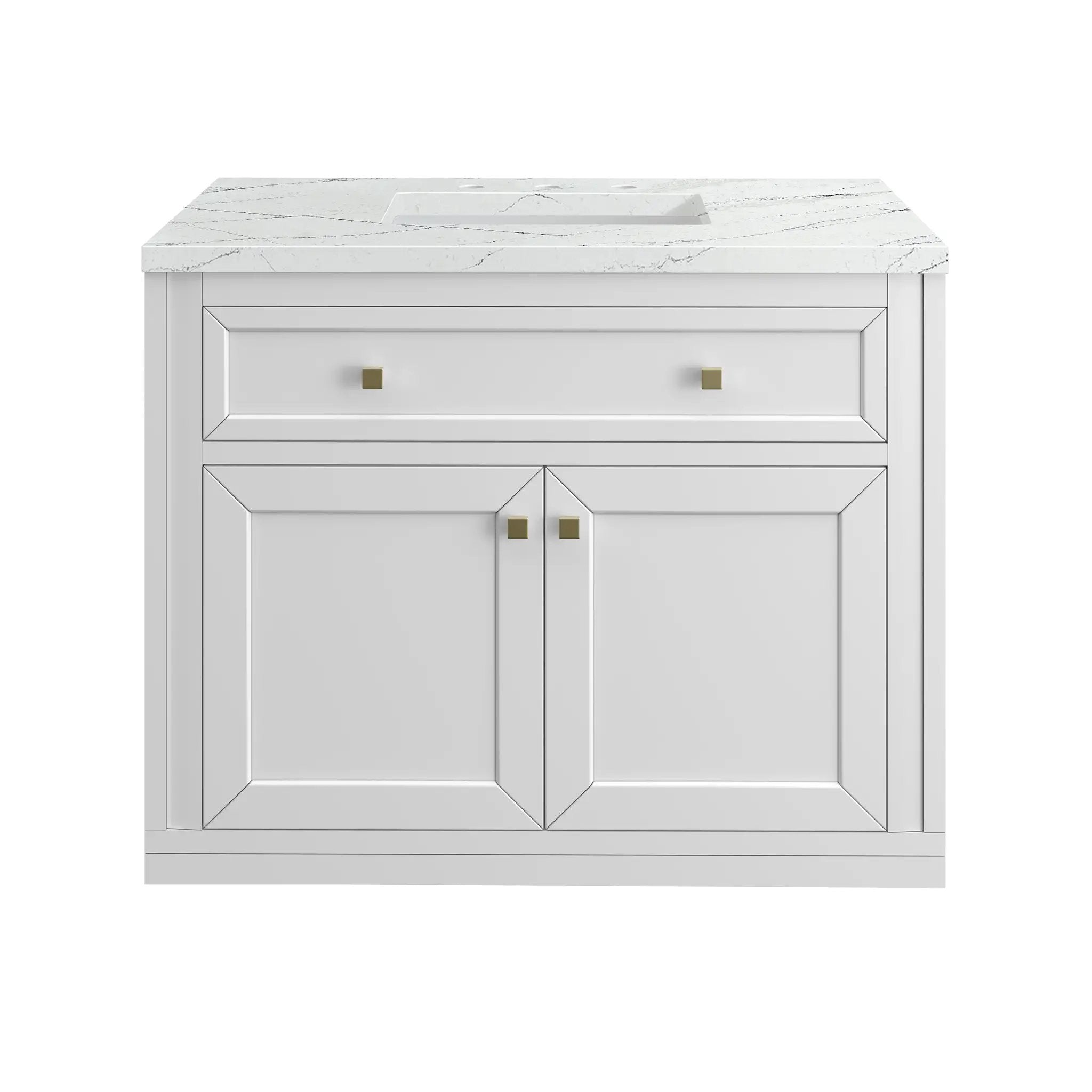 James Martin Chicago 36" Single Vanity Set - Glossy White by James Martin Vanities