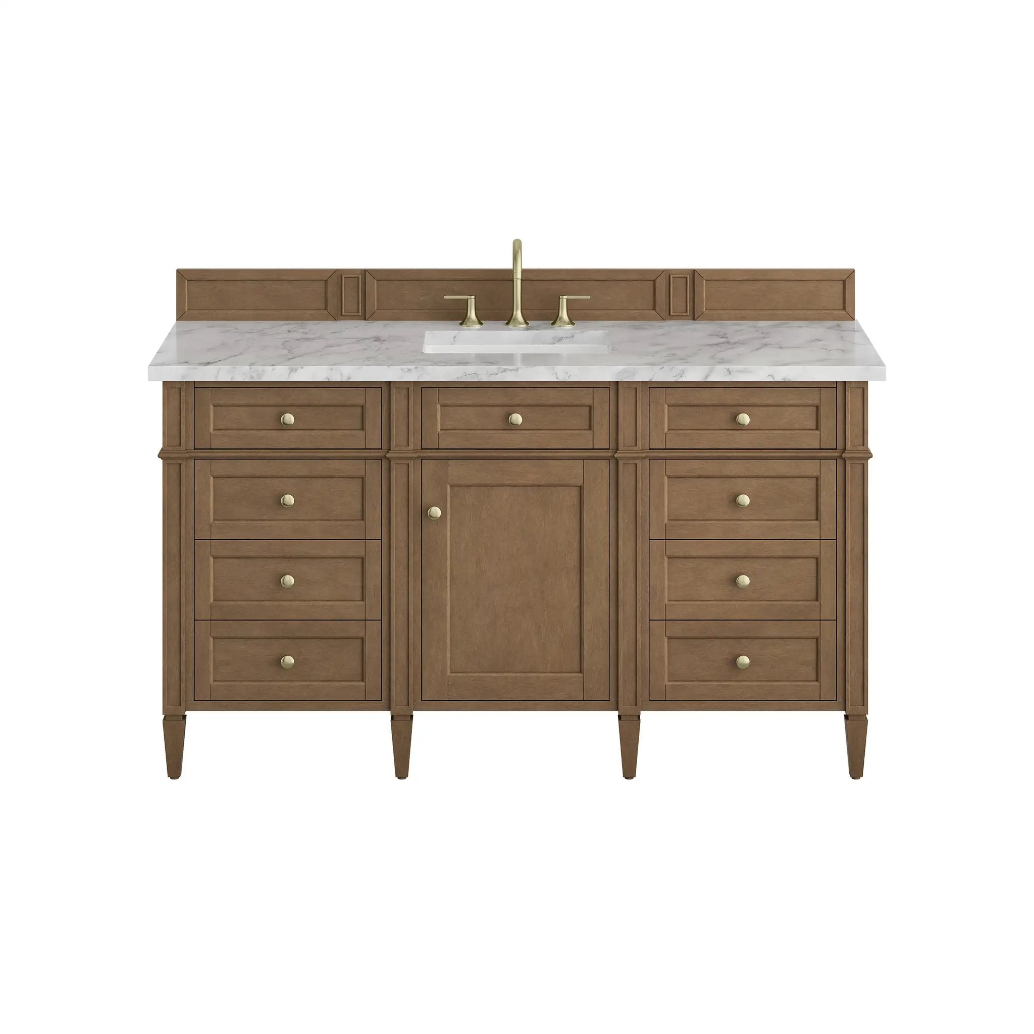 James Martin Brittany 60" Single Vanity Set - Pecan by James Martin Vanities
